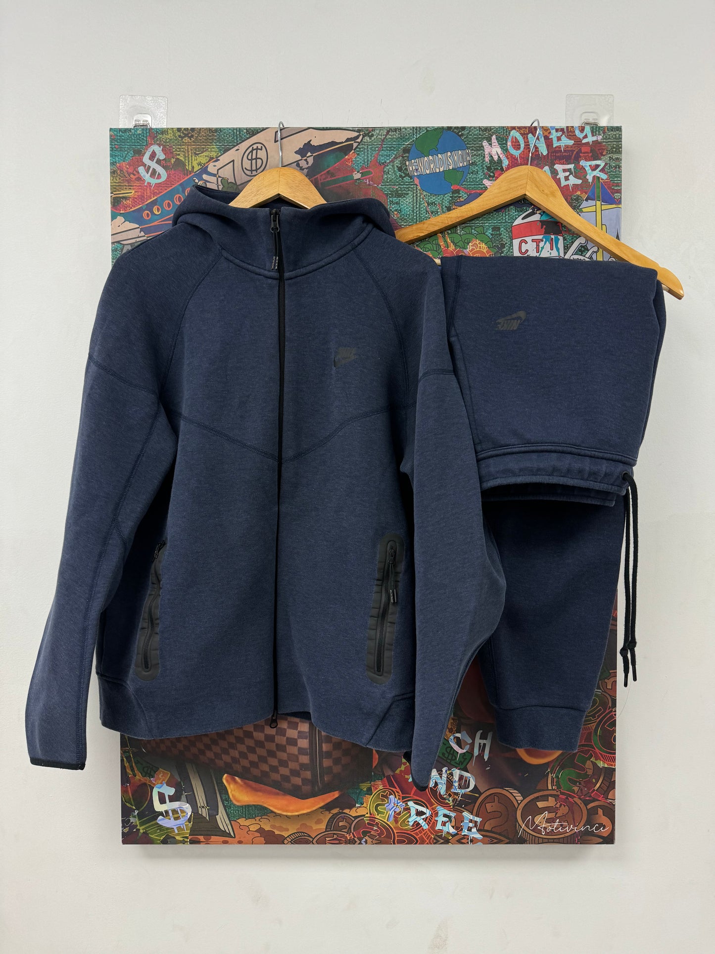 Nike Tech Sweatsuit Navy Used XL N/A
