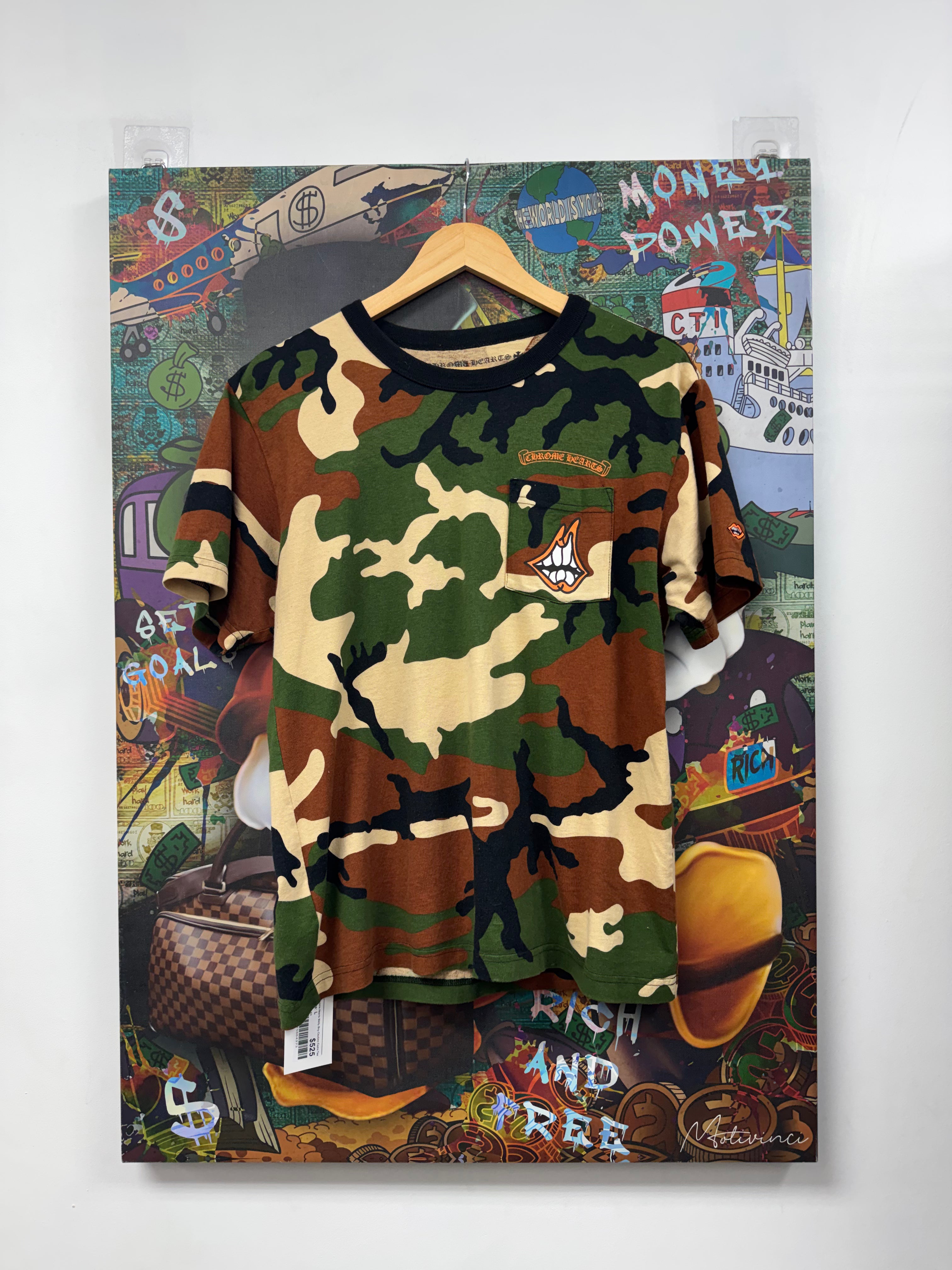 Chrome Hearts Matty Boy Caution Camo Tee