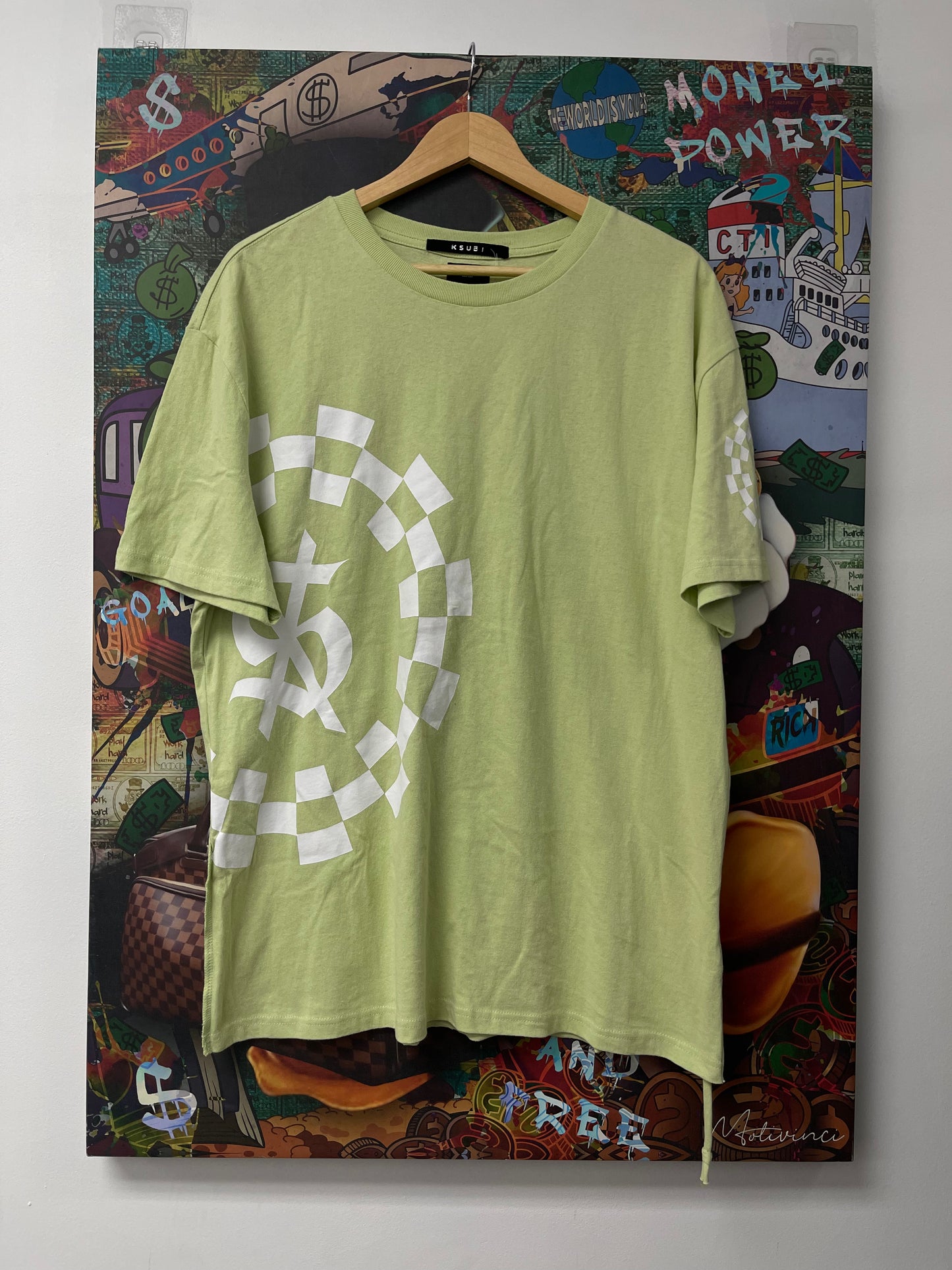 Ksubi Lime White Tee New With Tags
