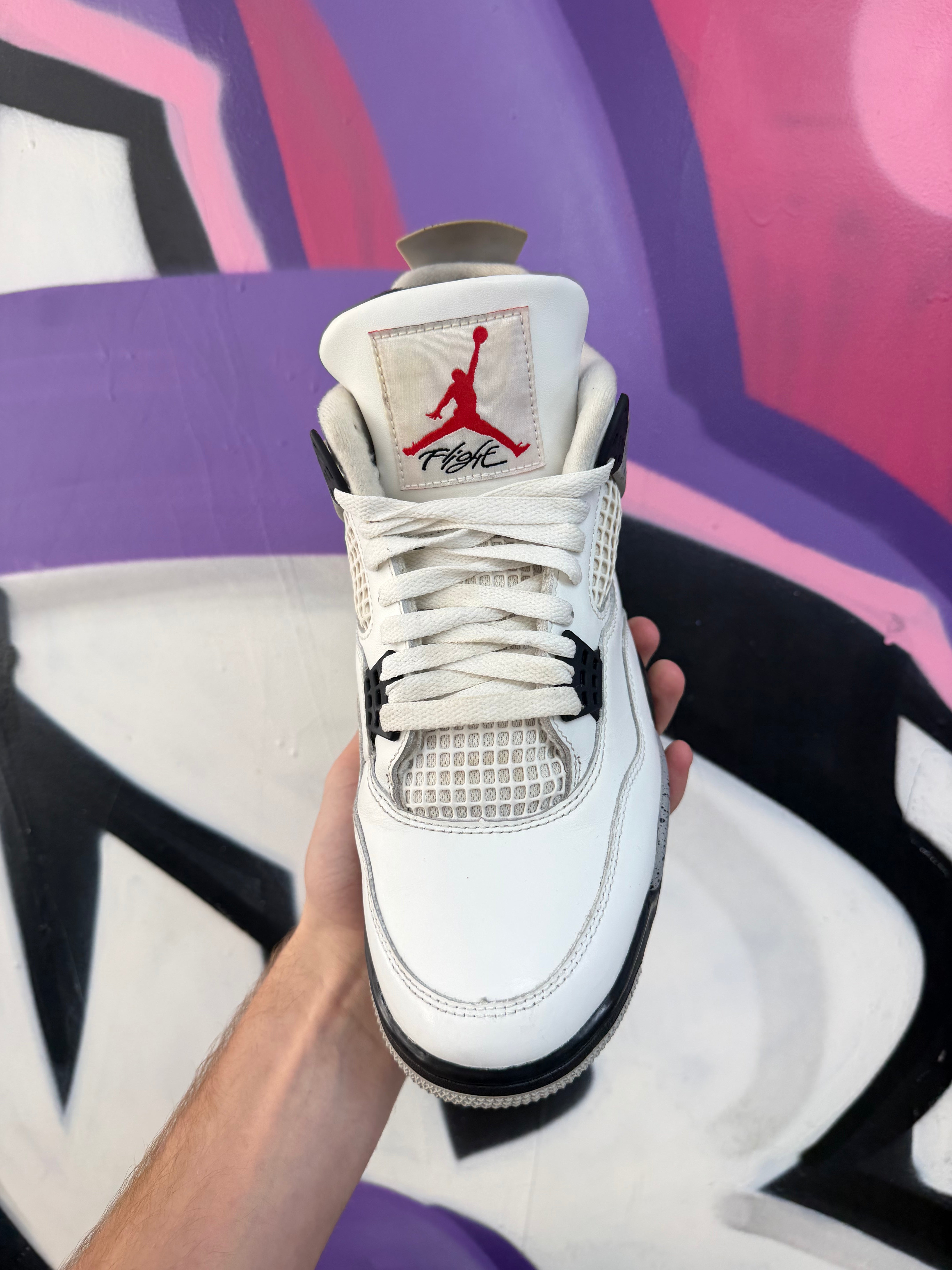 Jordan 4 White Cement Sneakers