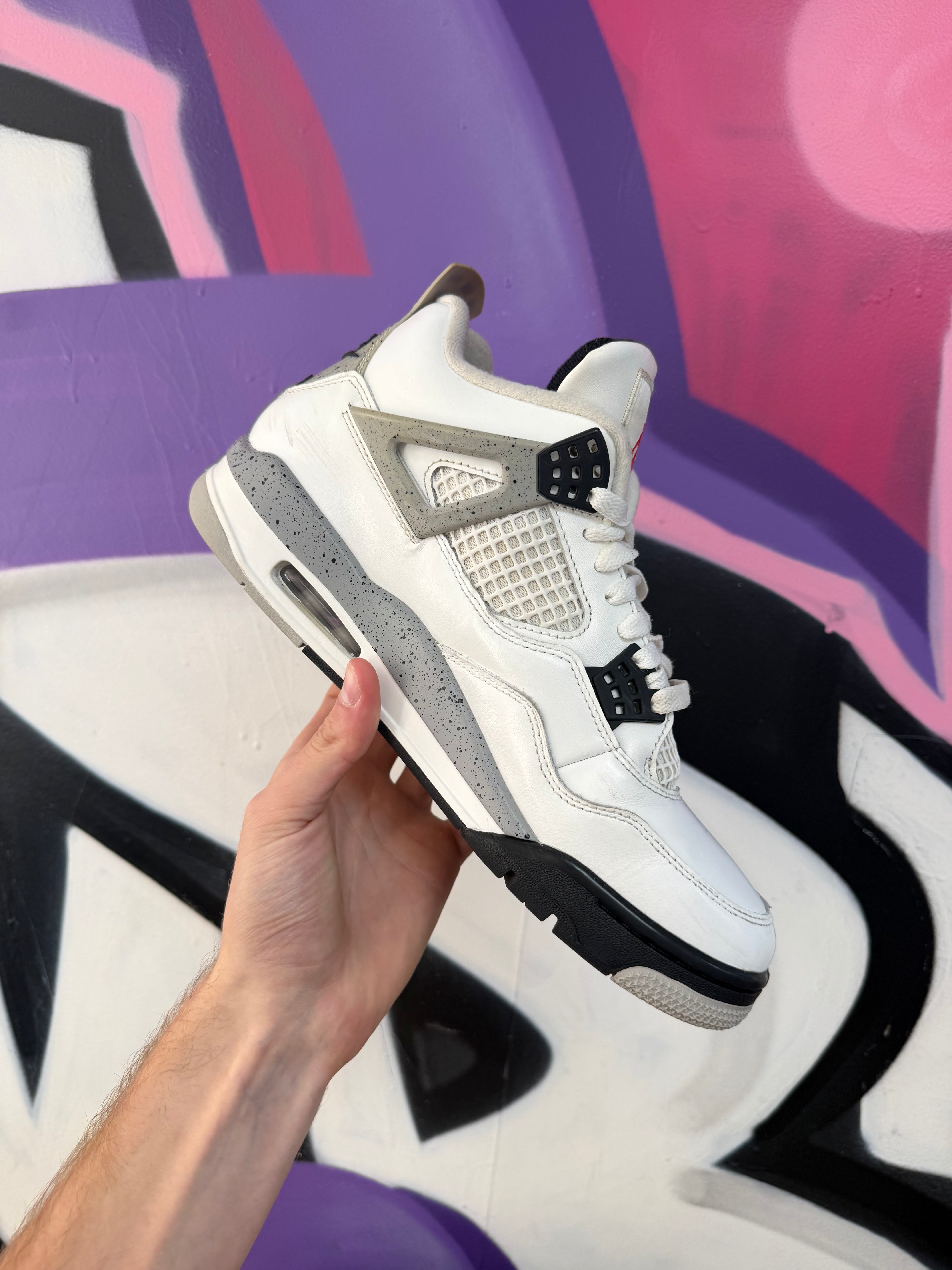 Jordan 4 White Cement Sneakers