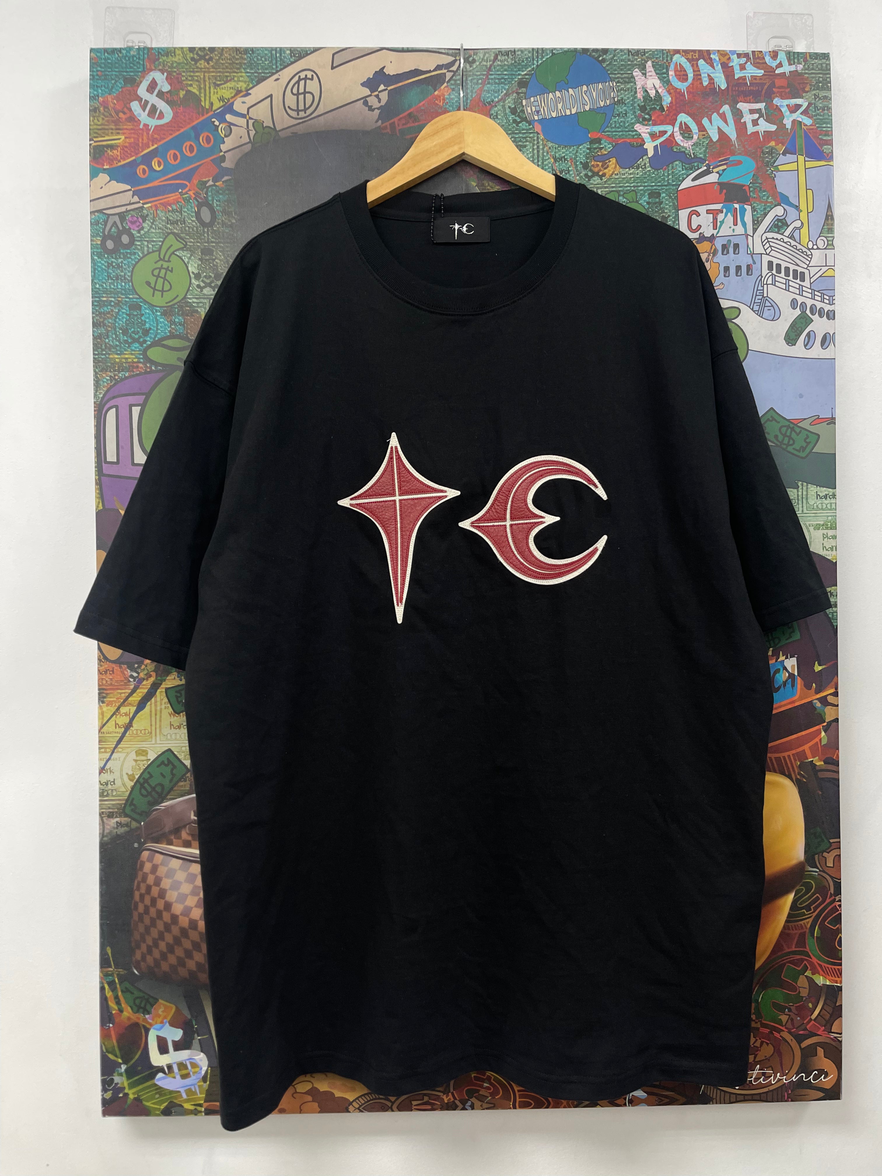 Thug Club Black Red Patch Tee