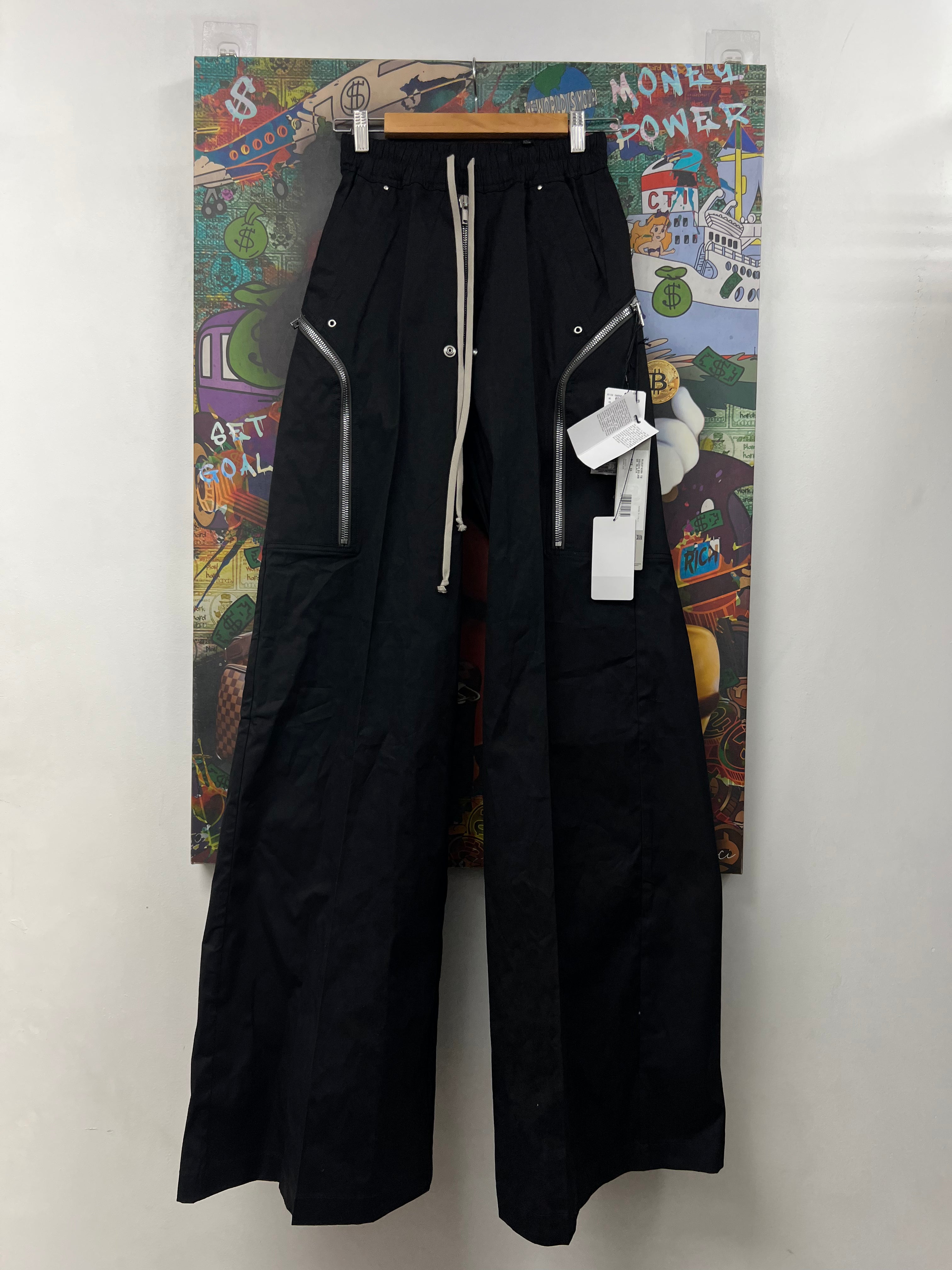 Rick Owens Black Hezier Cargo Pants