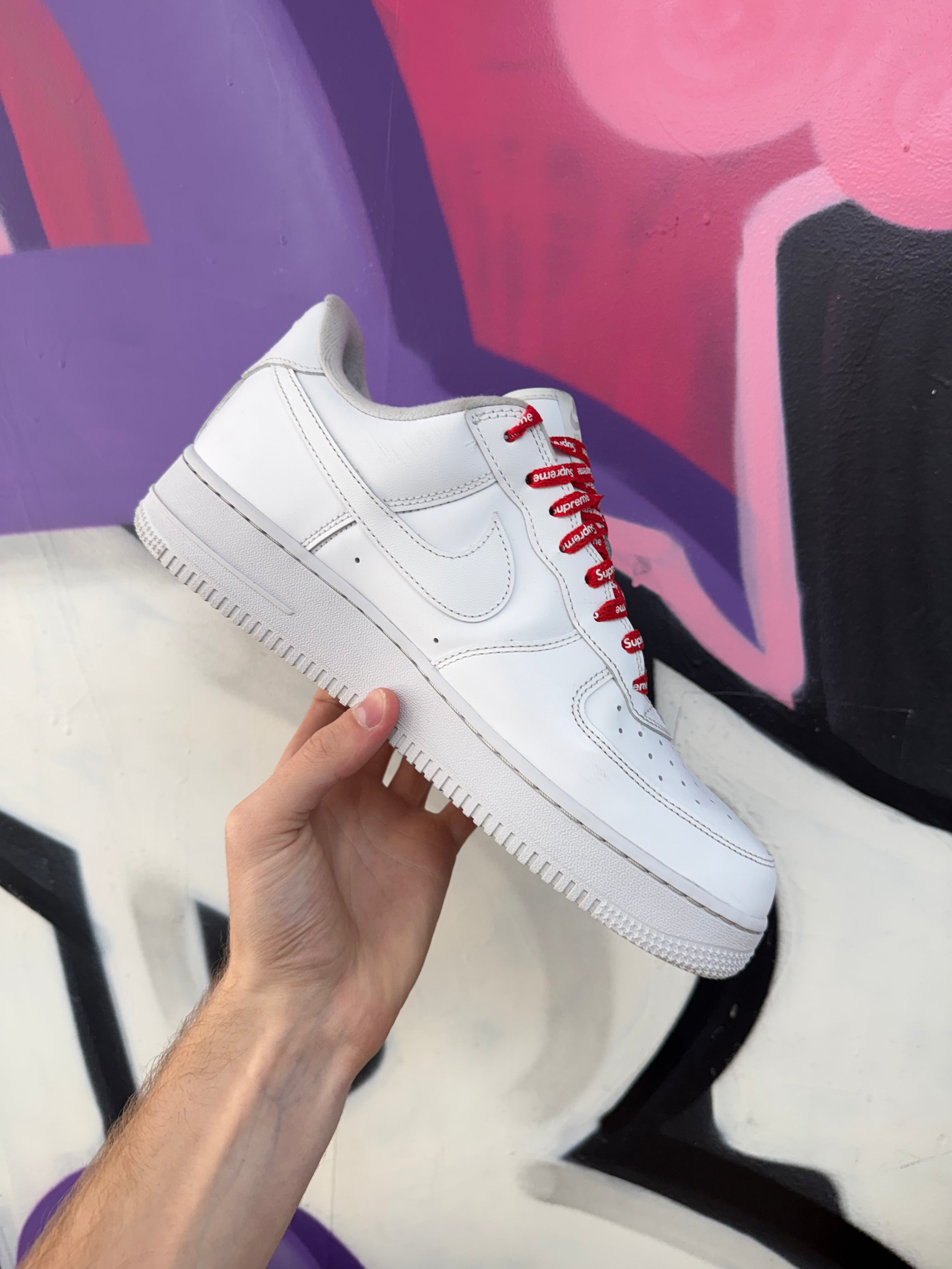 Nike Supreme AF1 White Sneakers