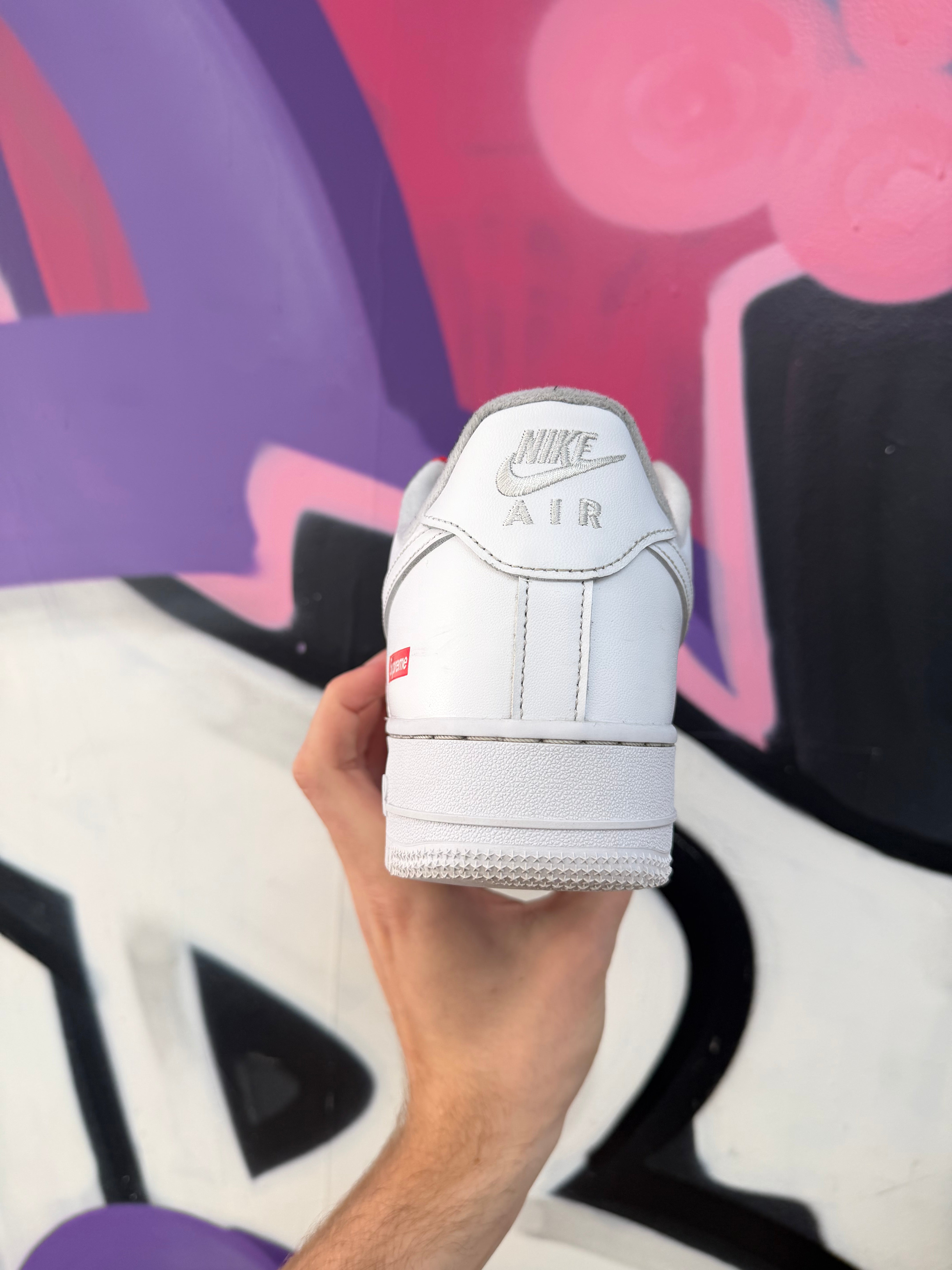 Nike Supreme AF1 White Sneakers