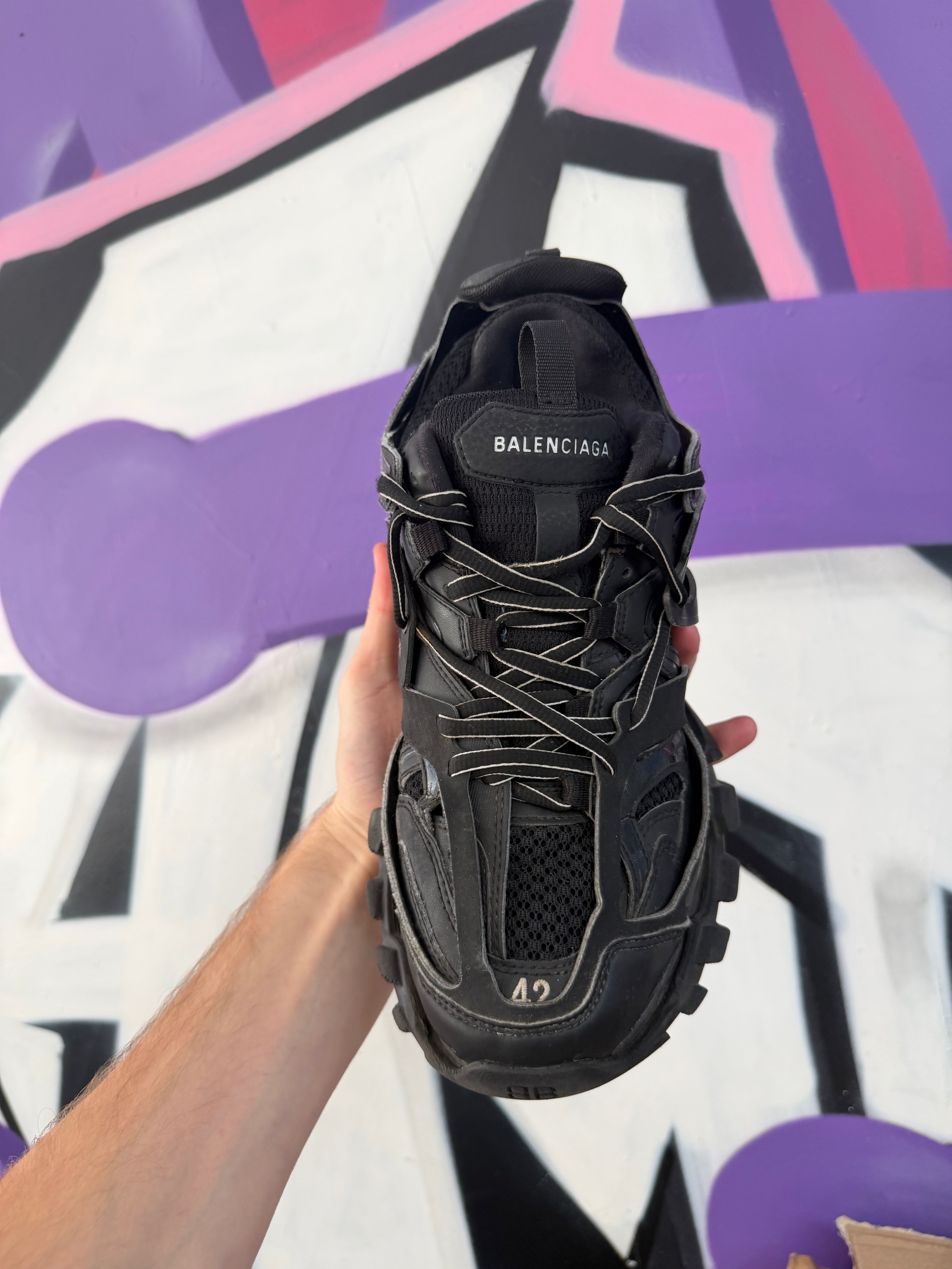 Balenciaga Black Track Sneakers