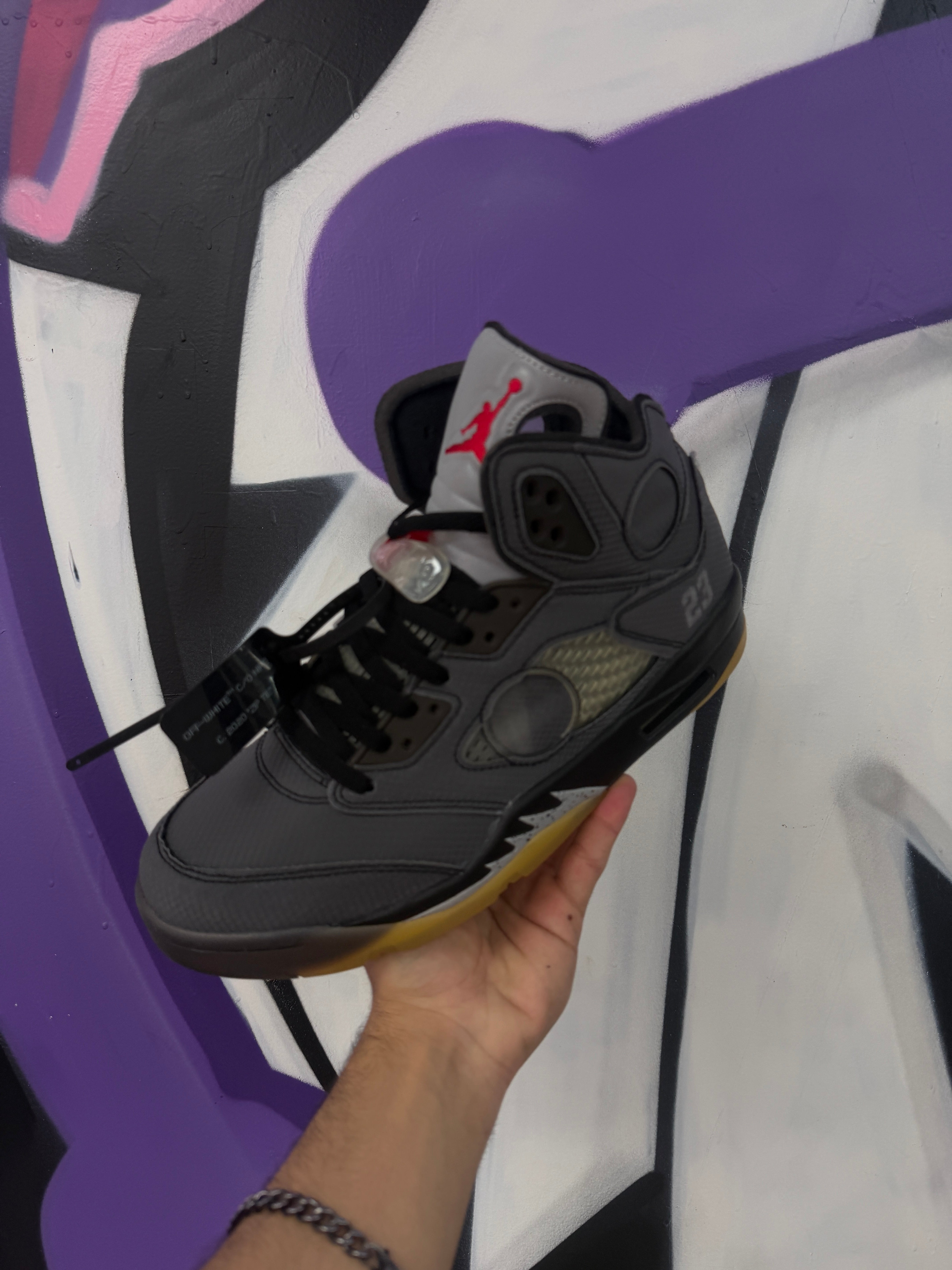 Nike Jordan 5 Off White Muslin Sneakers