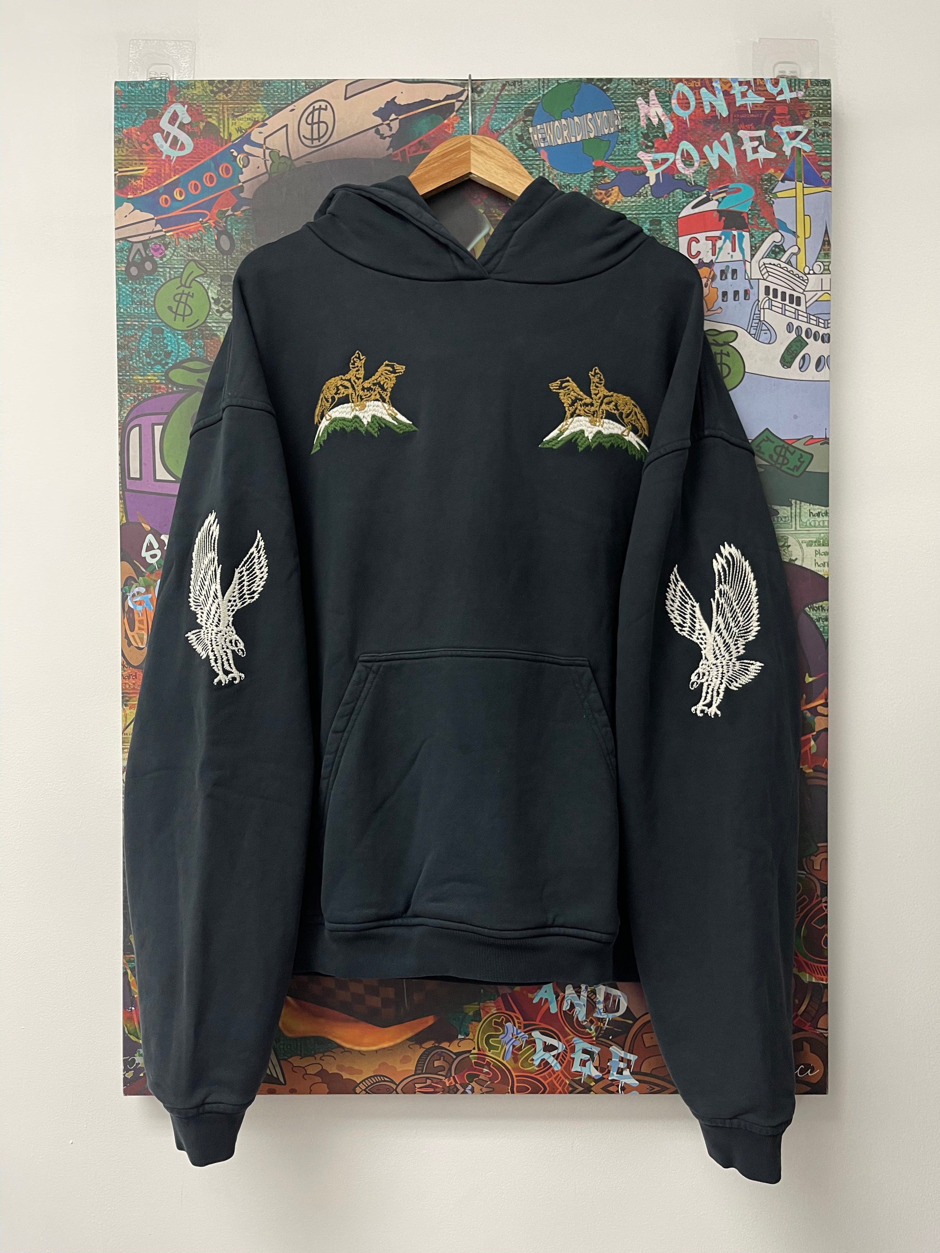 Rhude Classic Zip Up Vintage Navy Woodland Hills