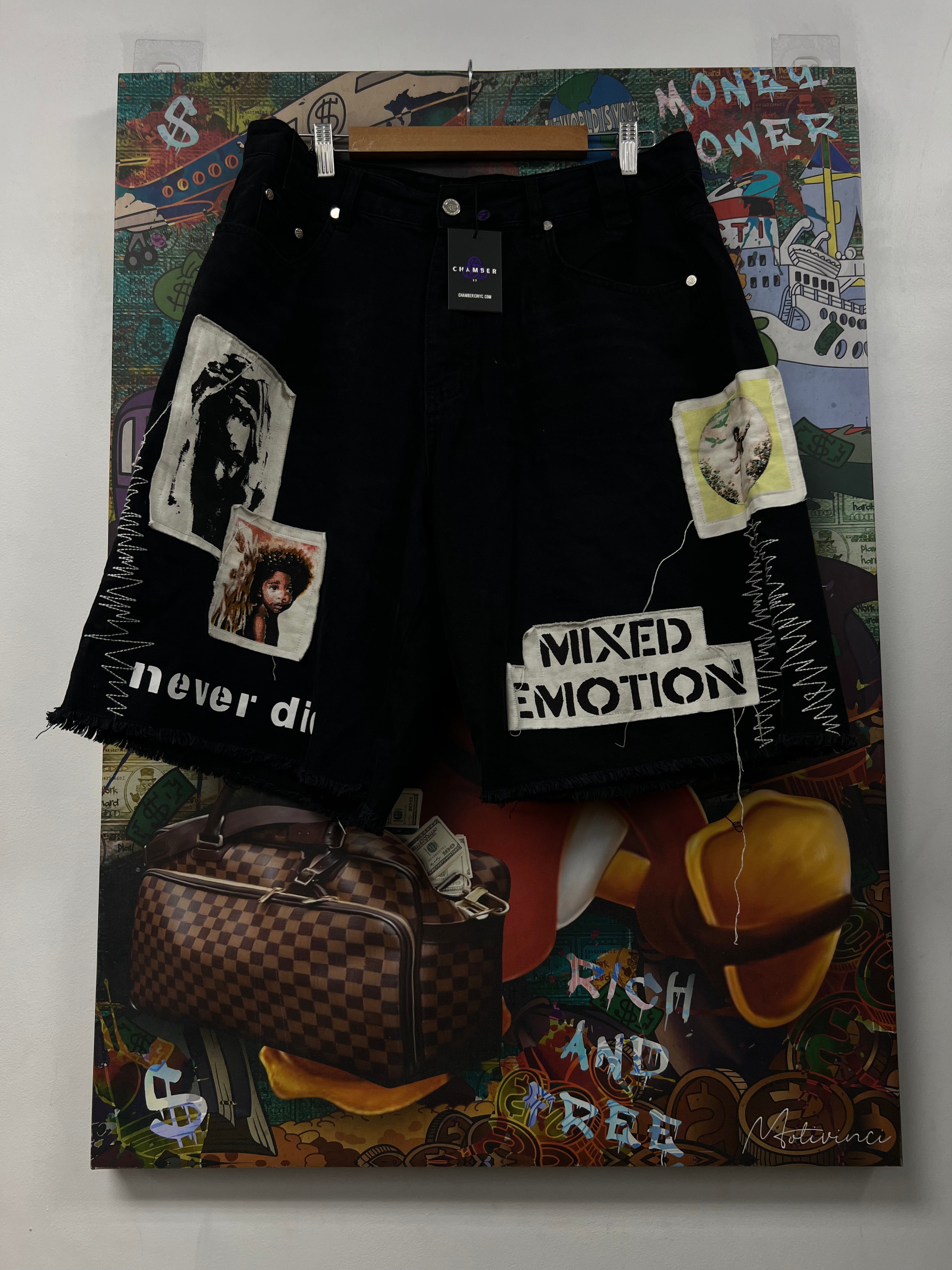 Mixed Emotion Black Chaos Carpenter Shorts