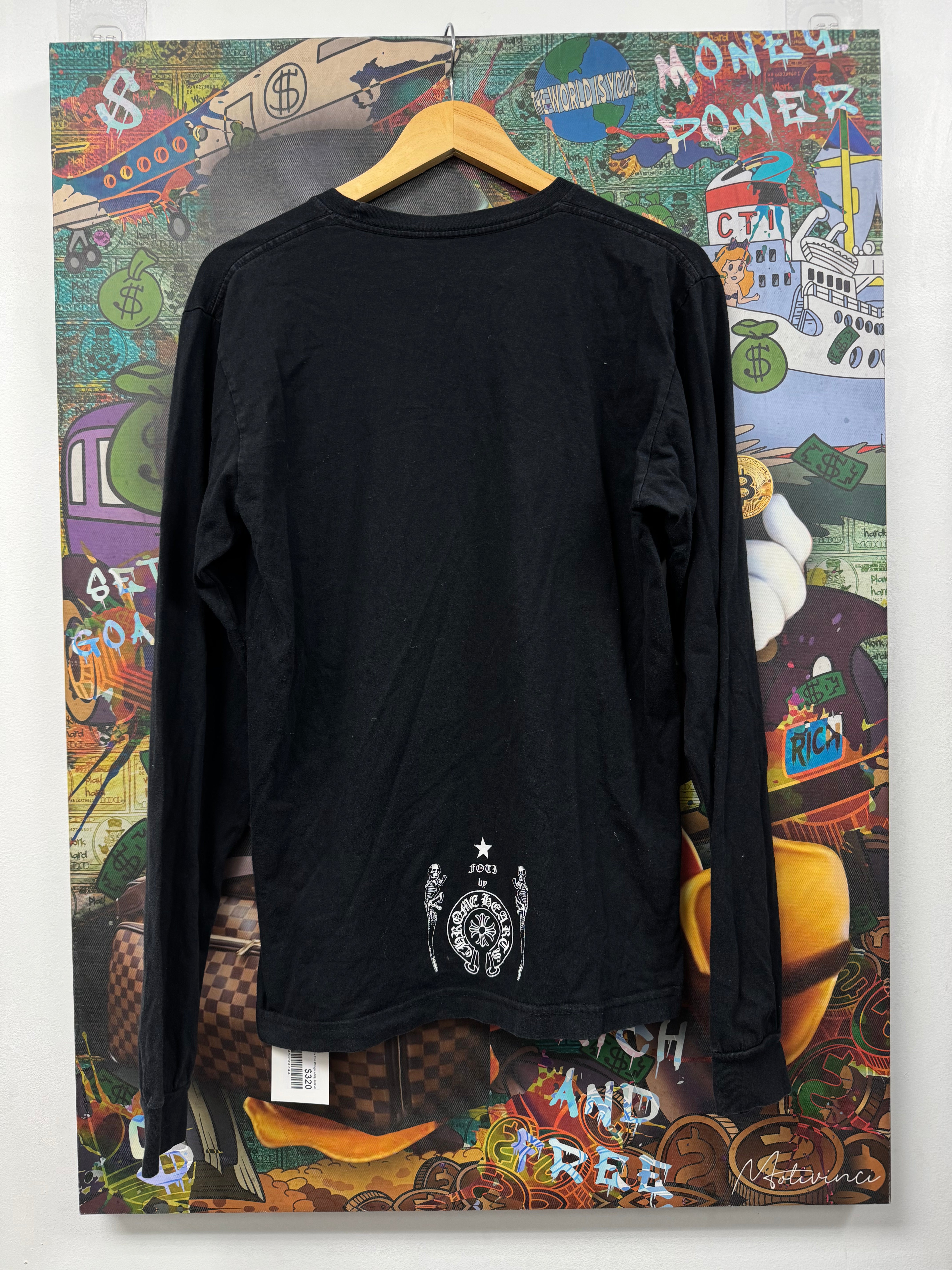 Chrome Hearts Black Foti Wings Long Sleeve