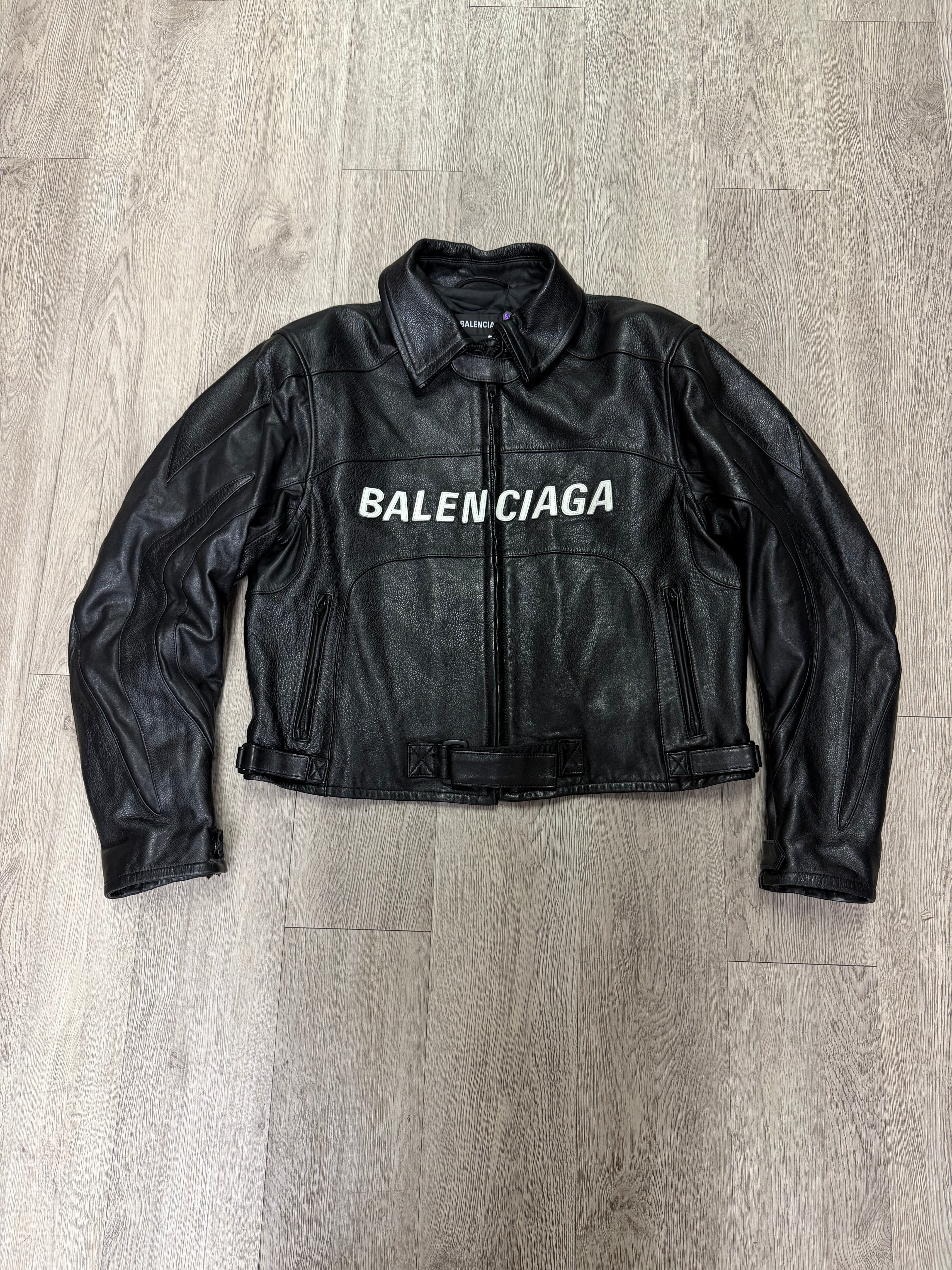 Balenciaga Leather Bike AW19 (44) Jacket