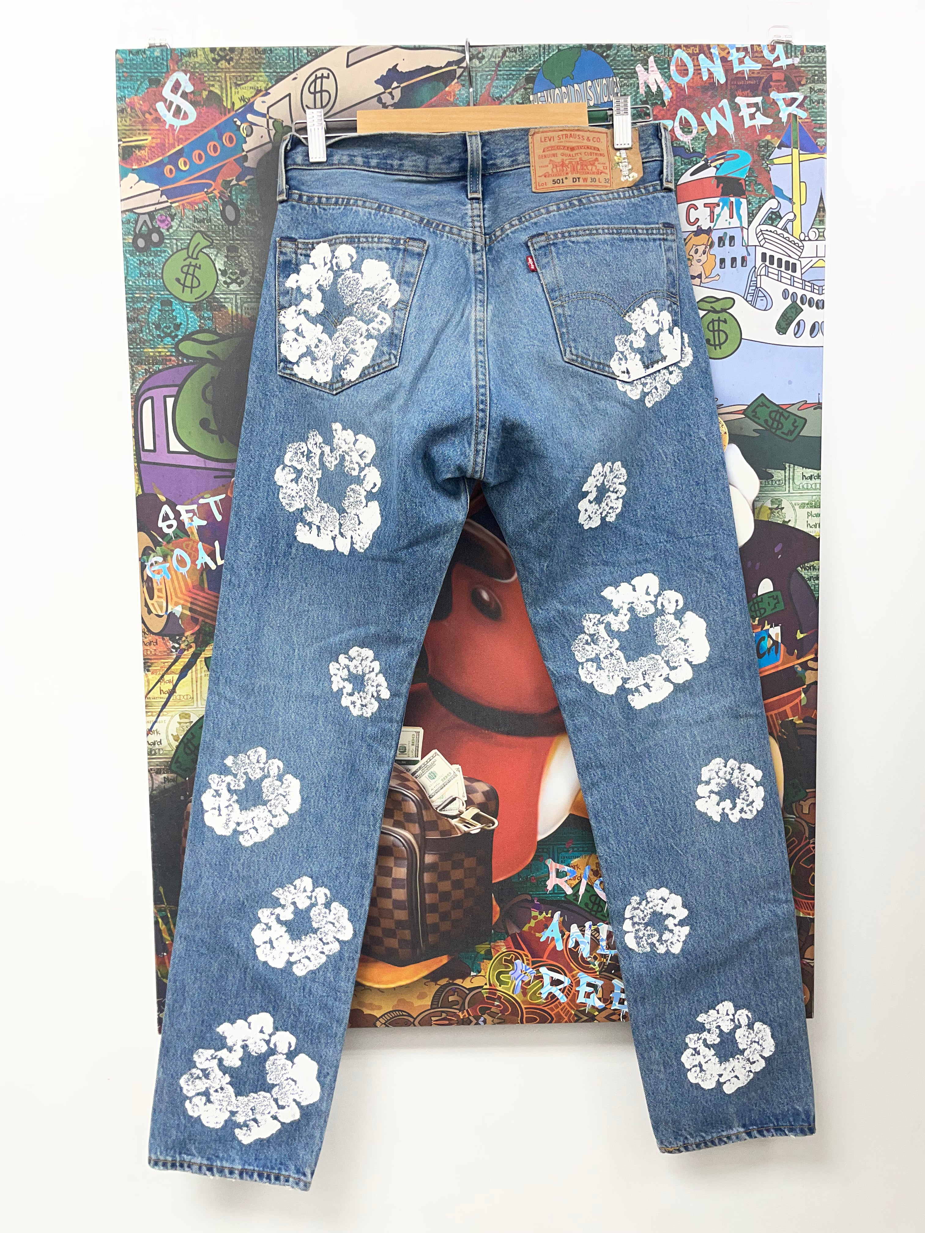Denim Tears Deep Wash Wreath Jeans