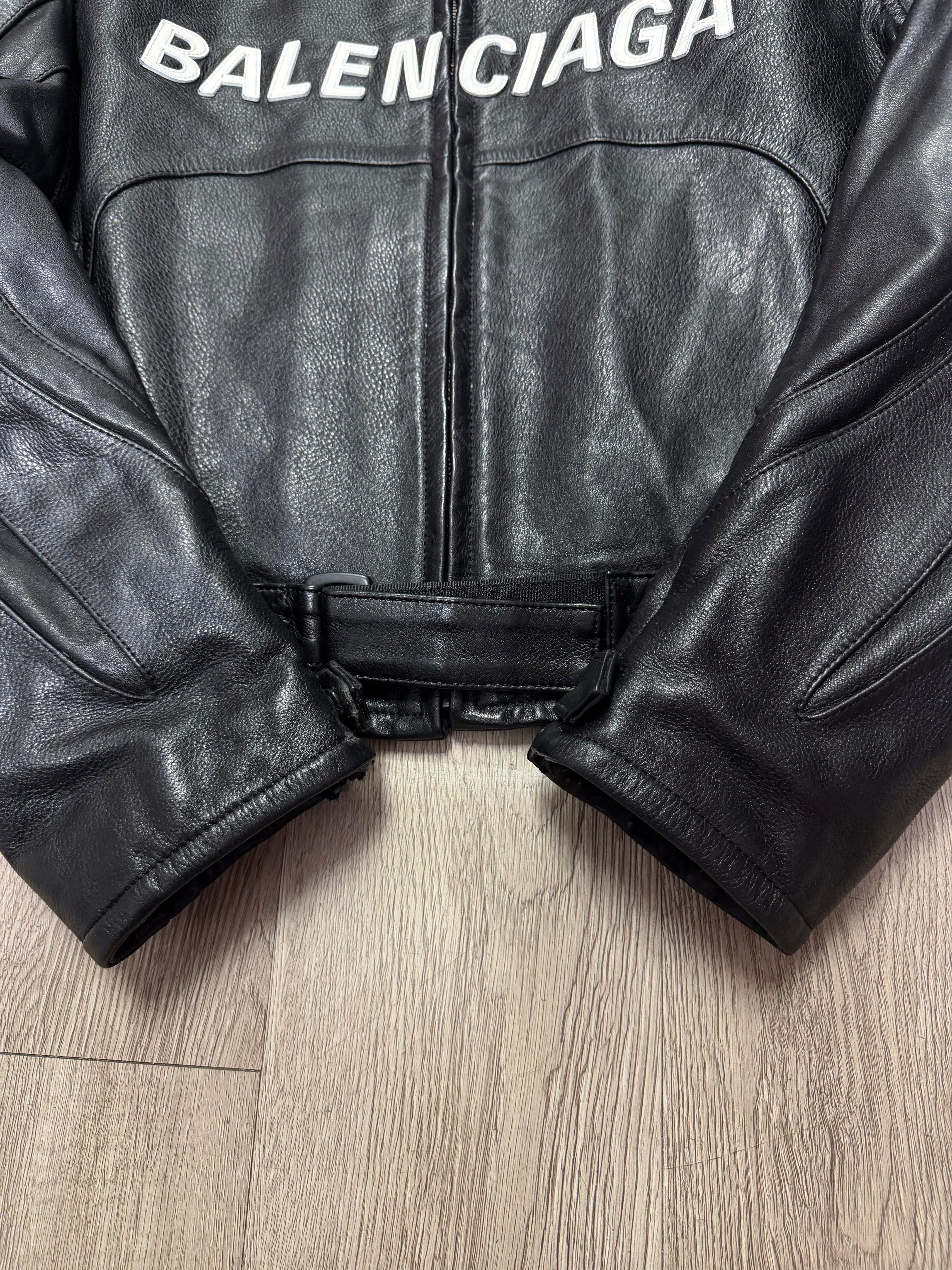 Balenciaga Leather Bike AW19 (44) Jacket