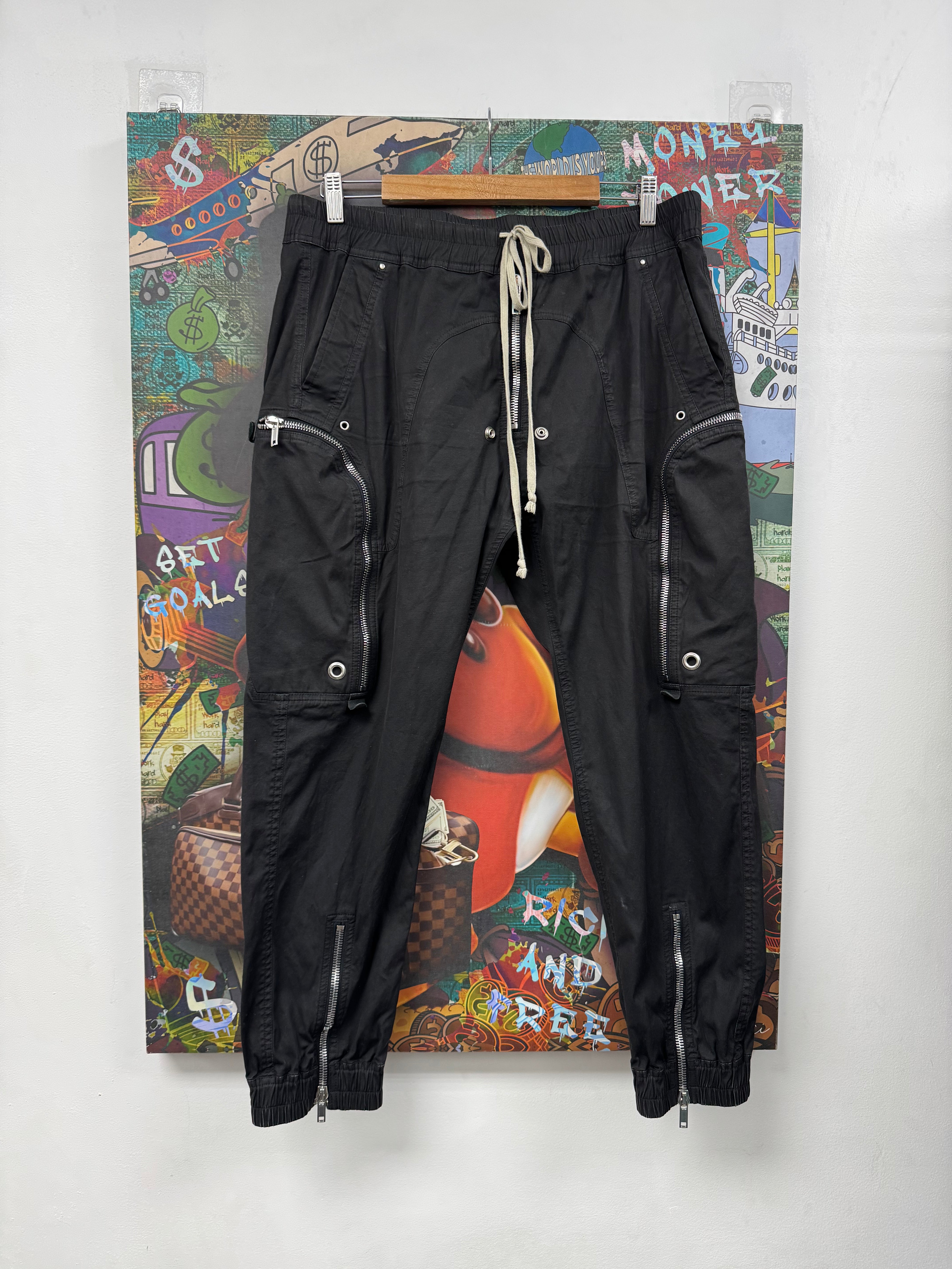 Rick Owens Black Bauhaus (56) Cargo Pants