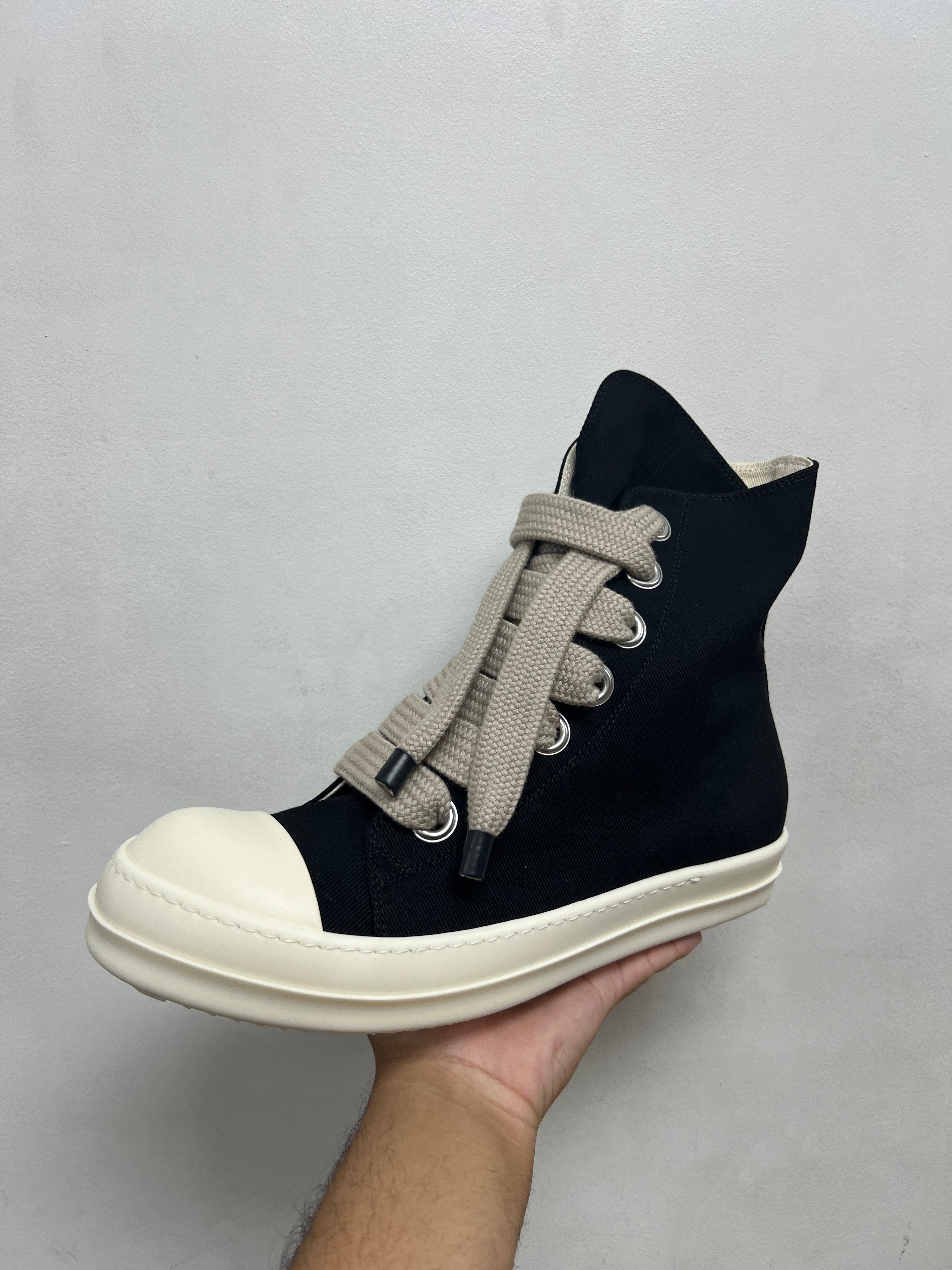 Rick Owens Black DRKSHDW Jumbo Lace Hi Sneakers