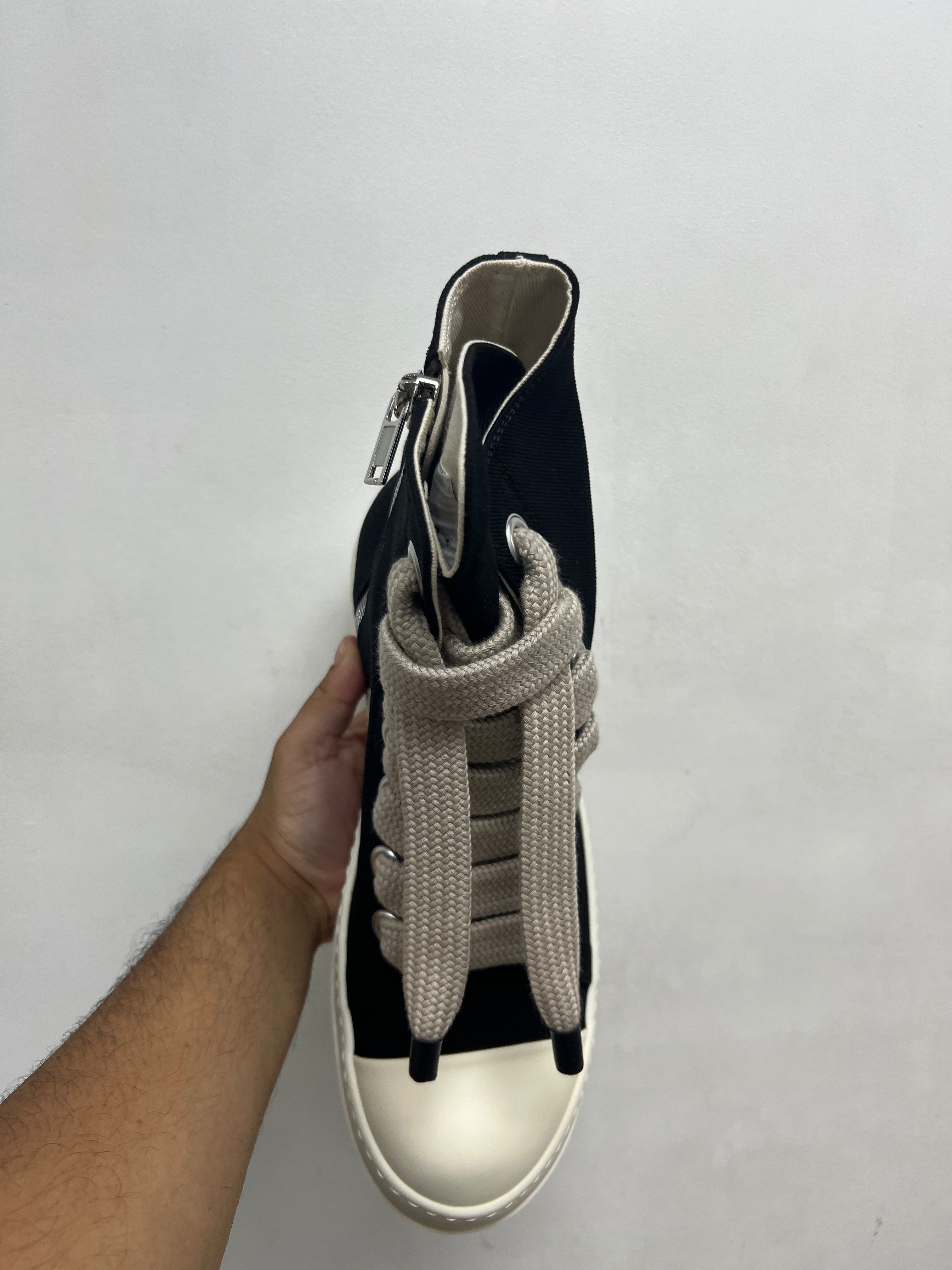 Rick Owens Black DRKSHDW Jumbo Lace Hi Sneakers