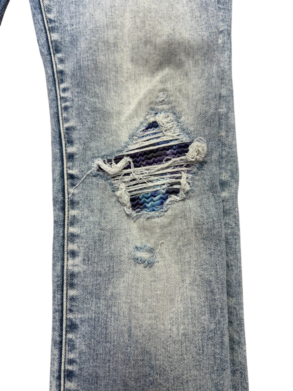 Amiri MX1 Aqua Patch Stone Wash Jeans