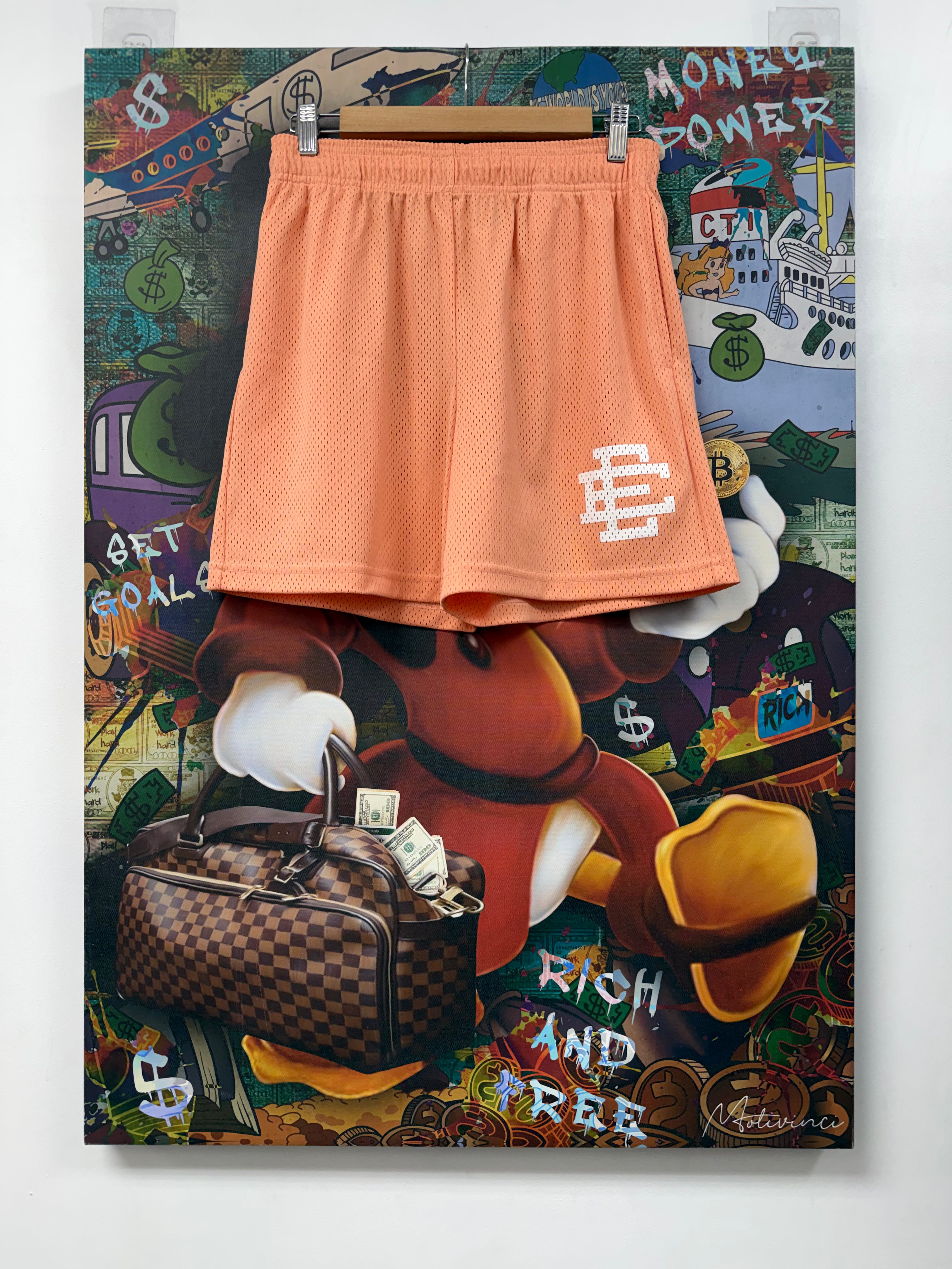 Eric Emanuel Salmon White Basics Shorts