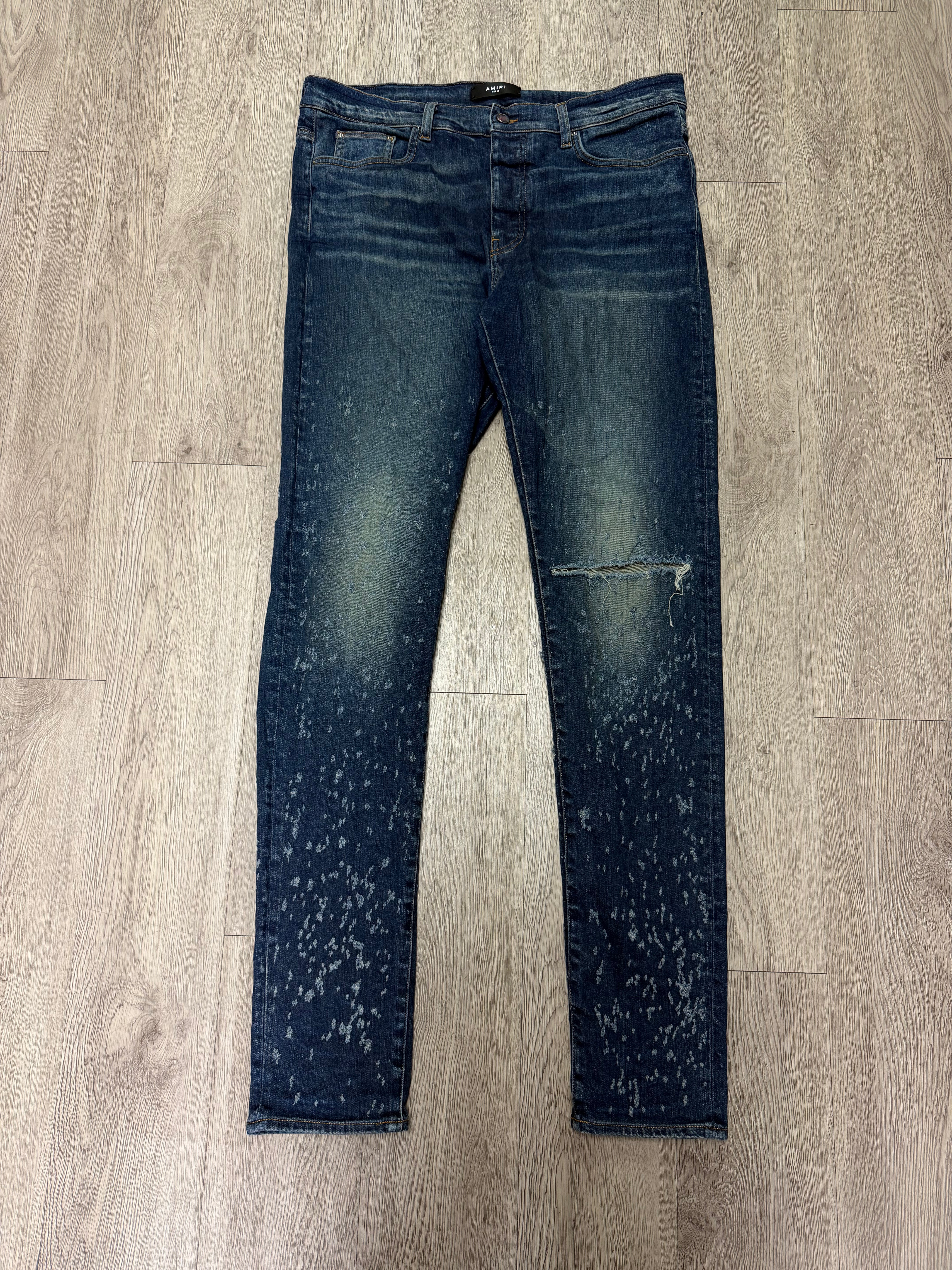 Amiri Navy Shotgun Jeans