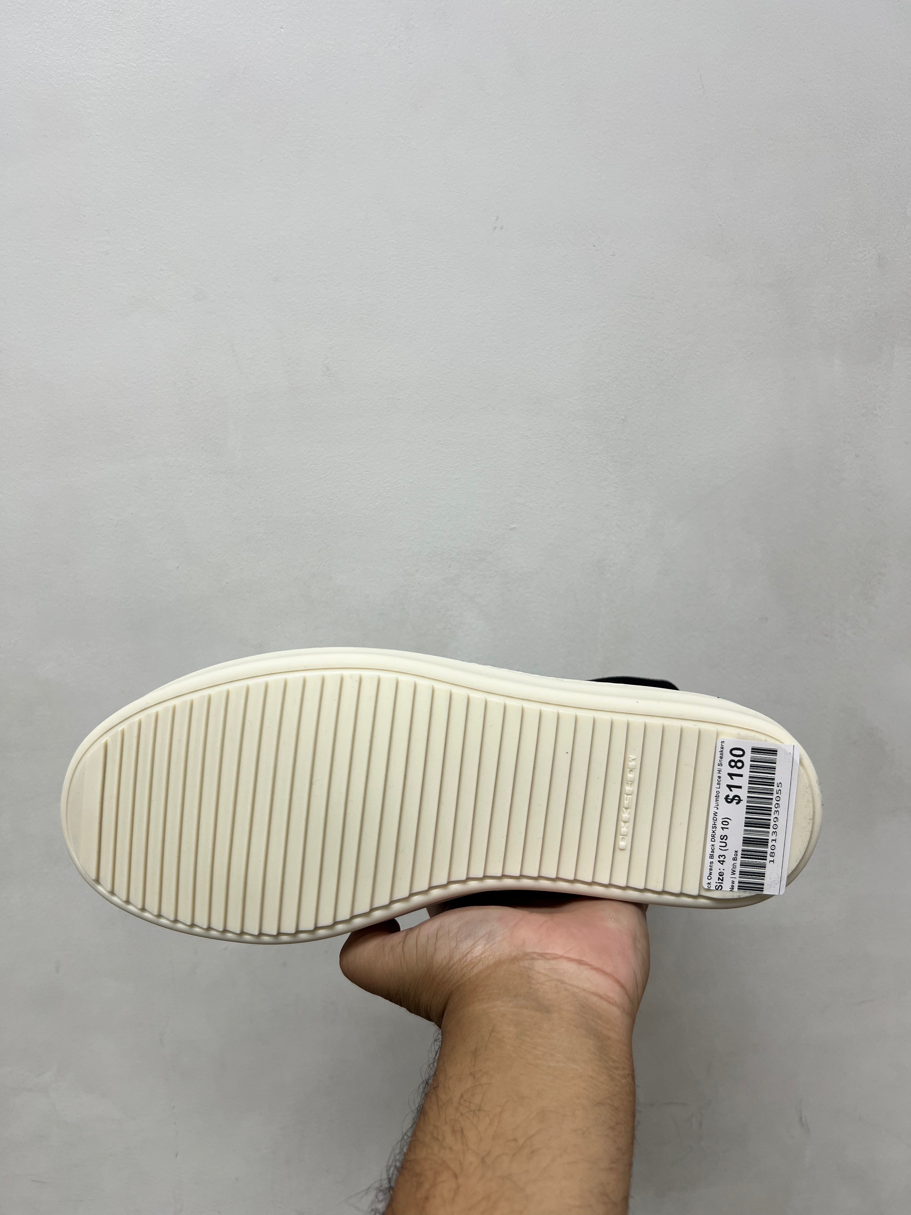 Rick Owens Black DRKSHDW Jumbo Lace Hi Sneakers
