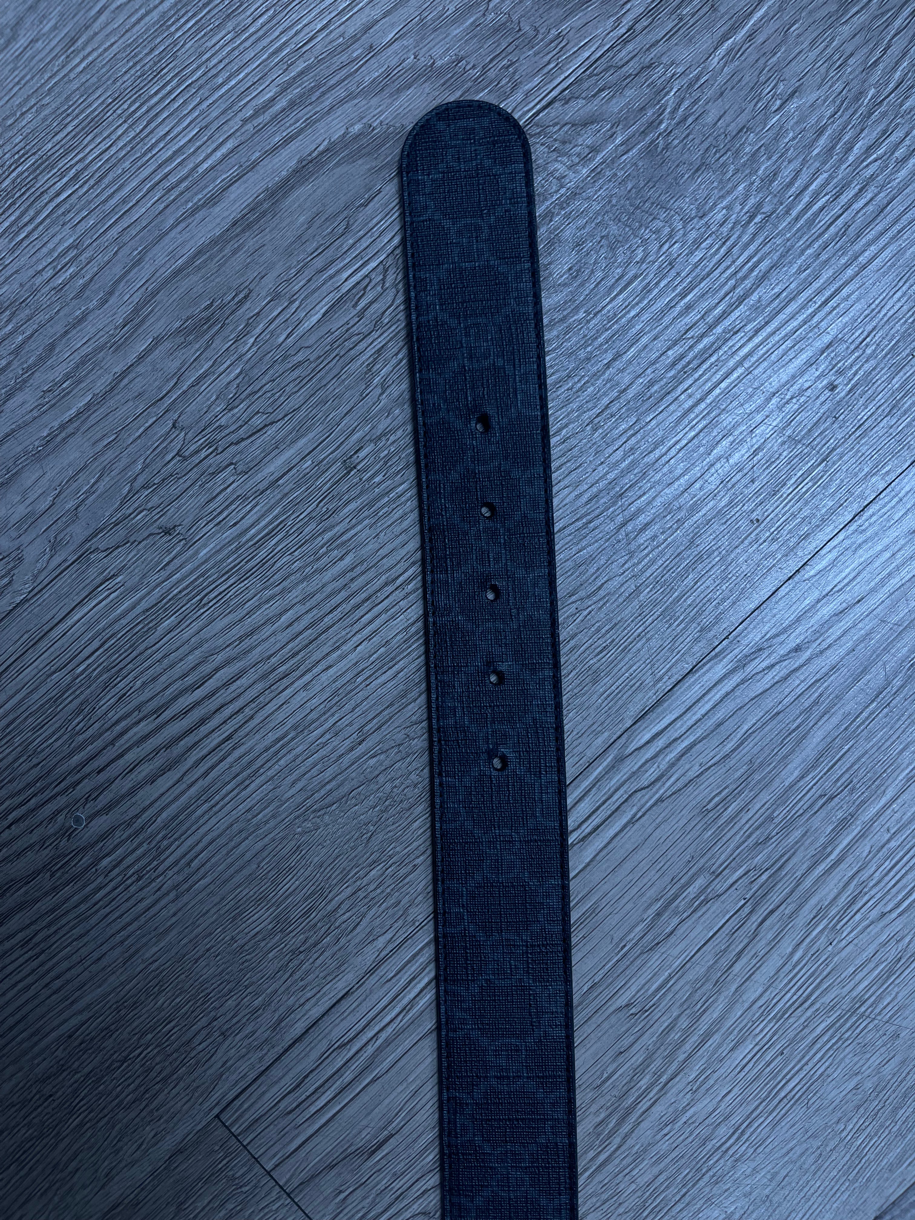 Gucci Black Monogram Belt