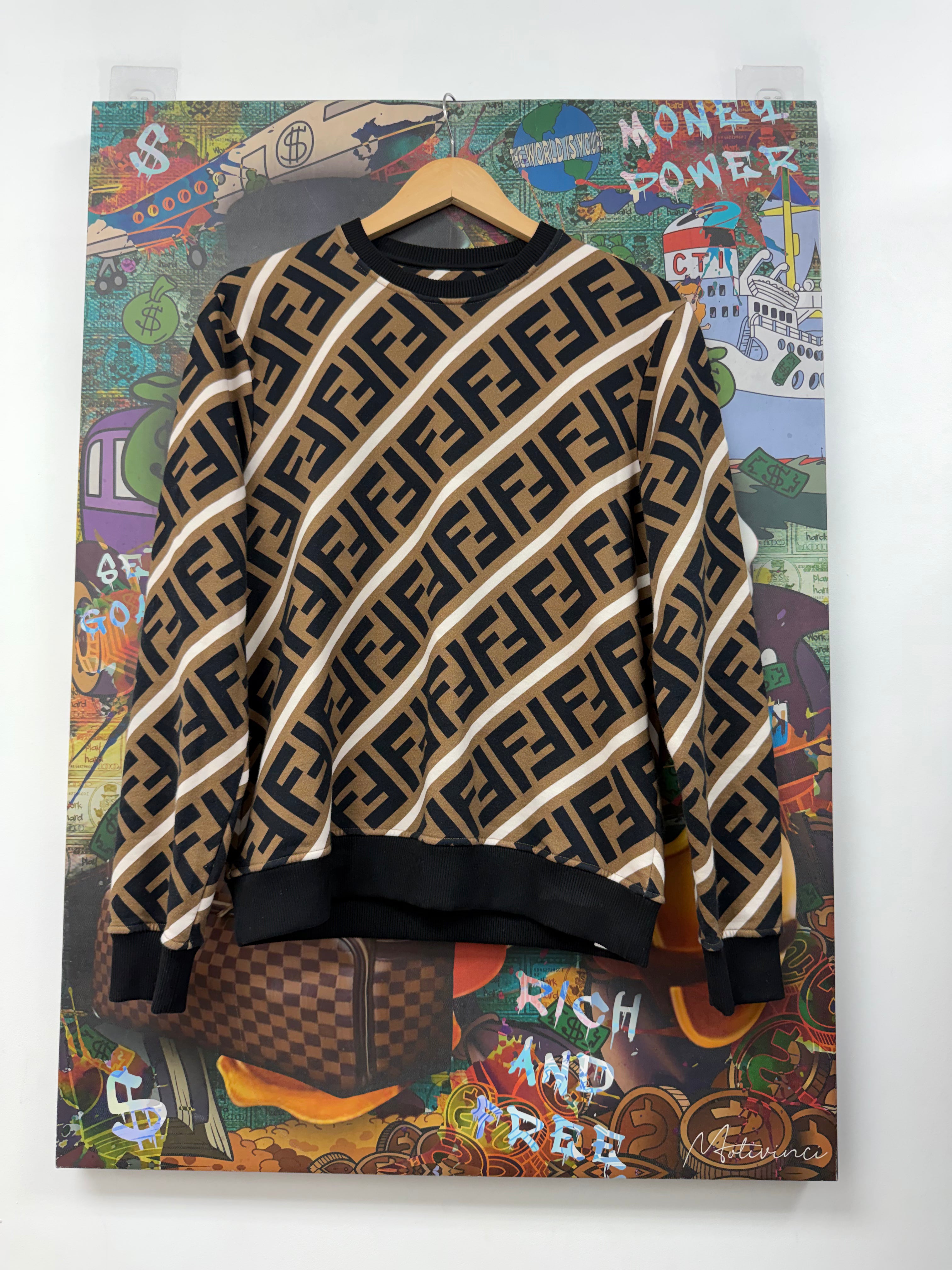 Fendi Brown Monogram Crewneck