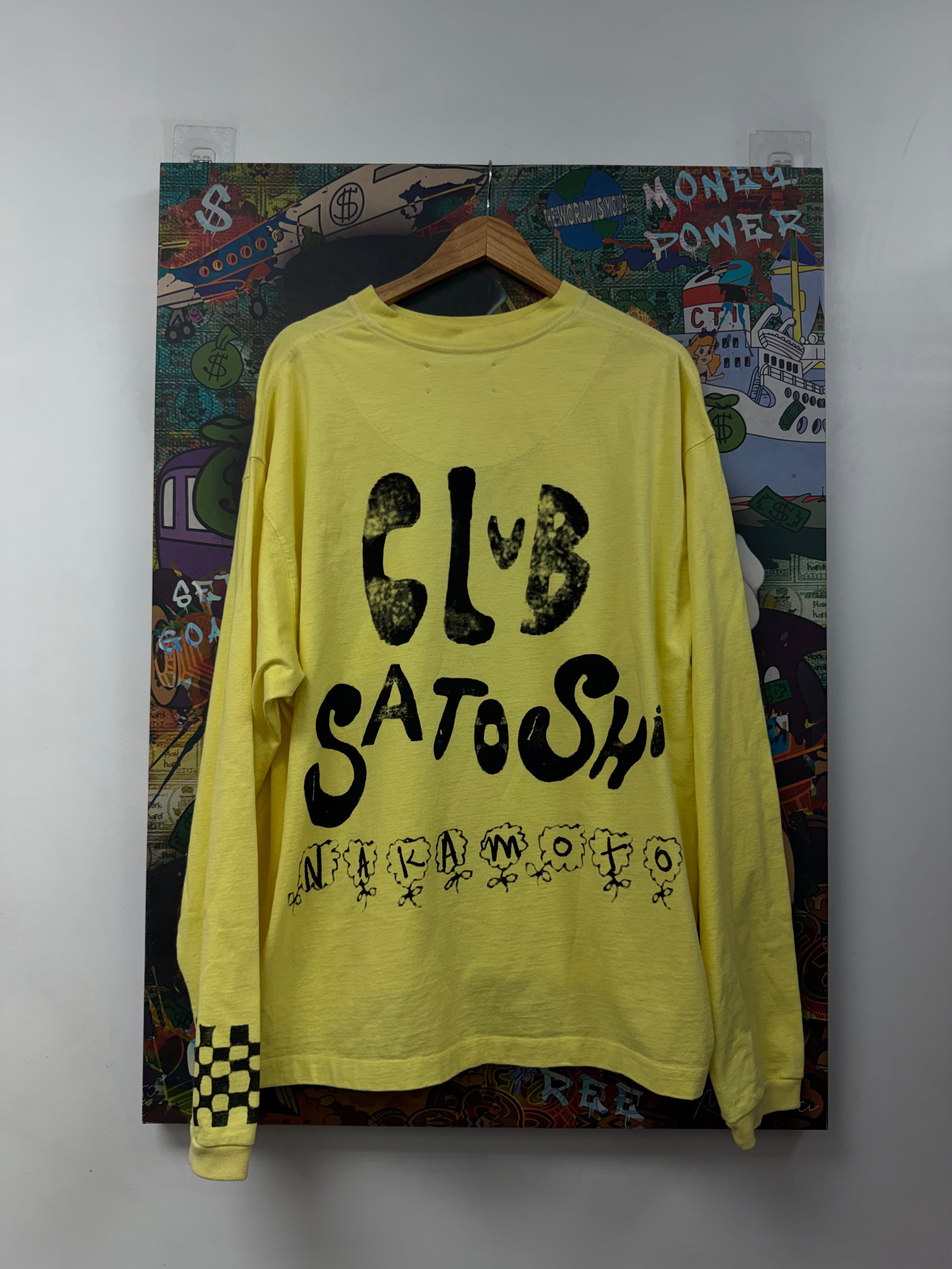 Satoshi Nakamoto Yellow Black Acid Long Sleeve