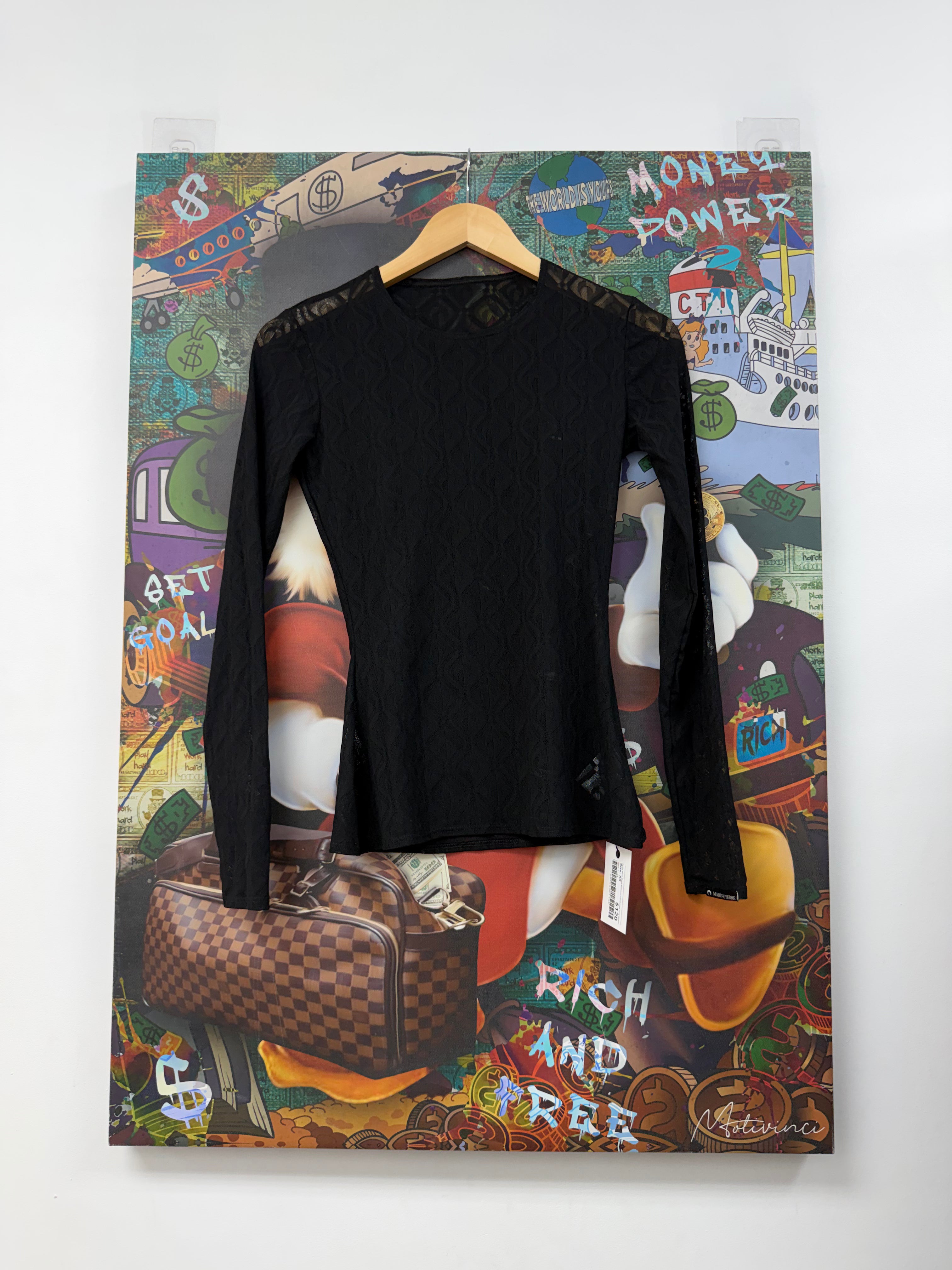 Marine Serre Black Daimond Transparent Long Sleeve