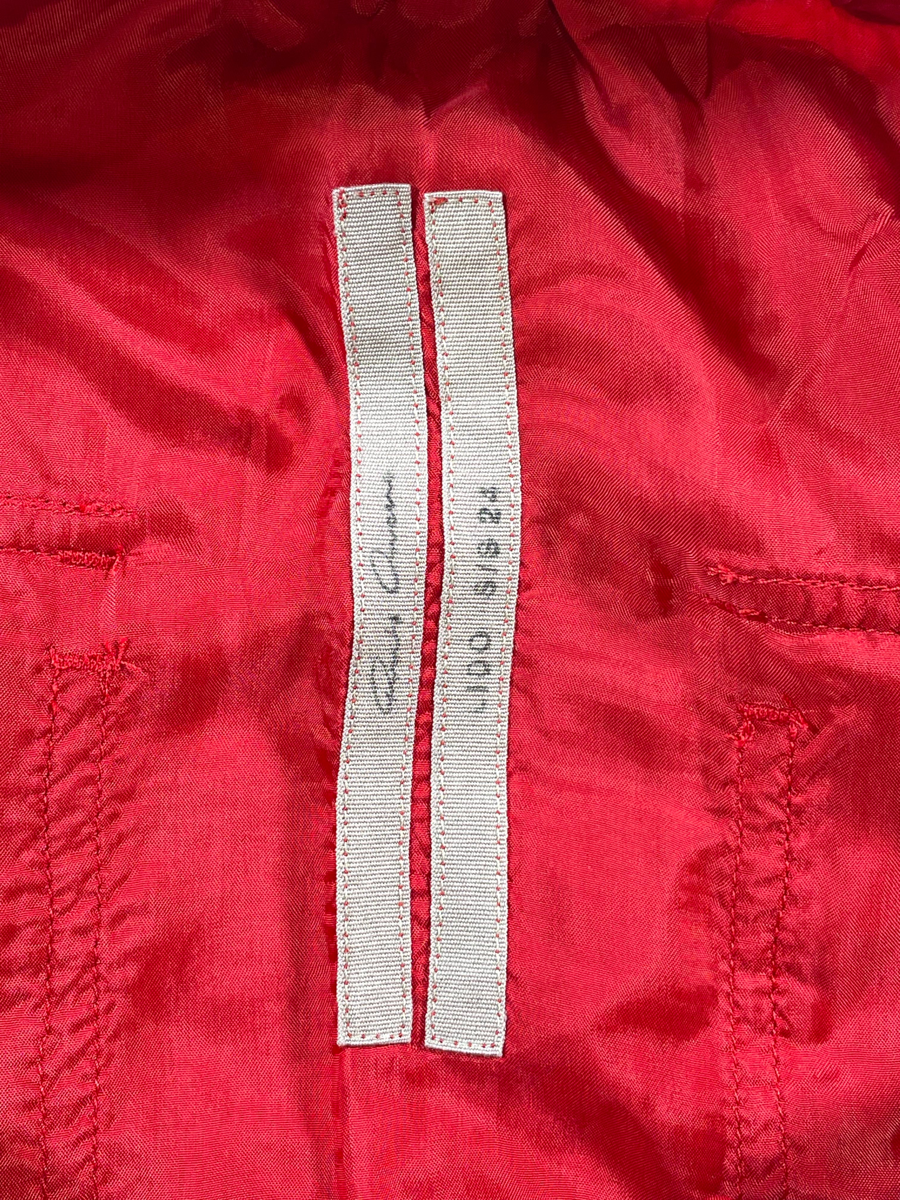 Rick Owens Red Drawstring Pants