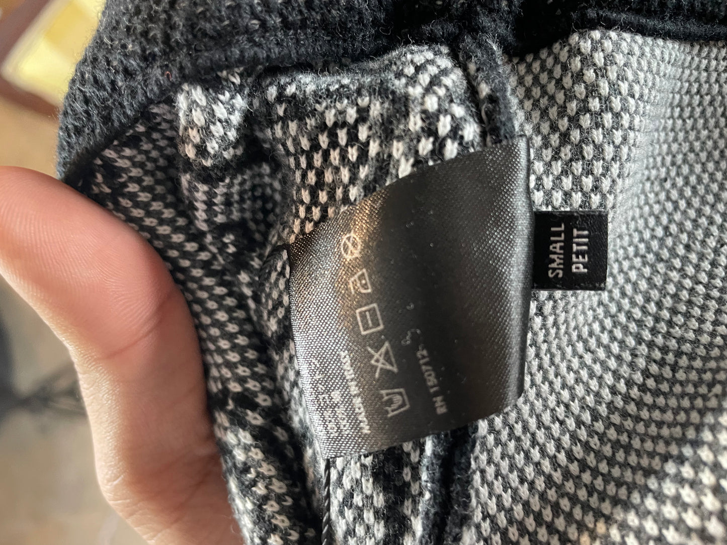 Amiri MA Knit Paisley Sweats Black Used Small