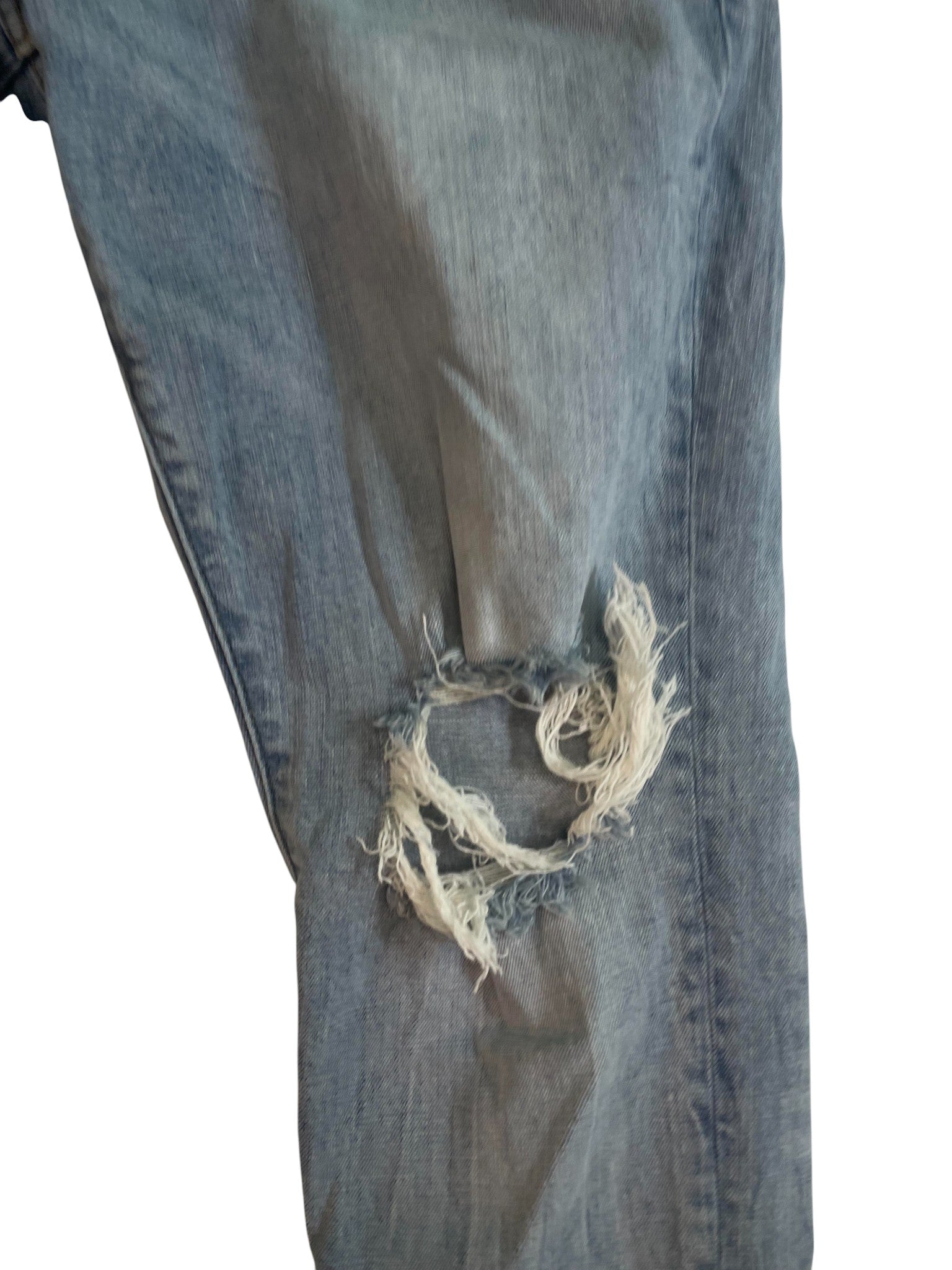 Purple Brand Light Wash Ripped Jeans