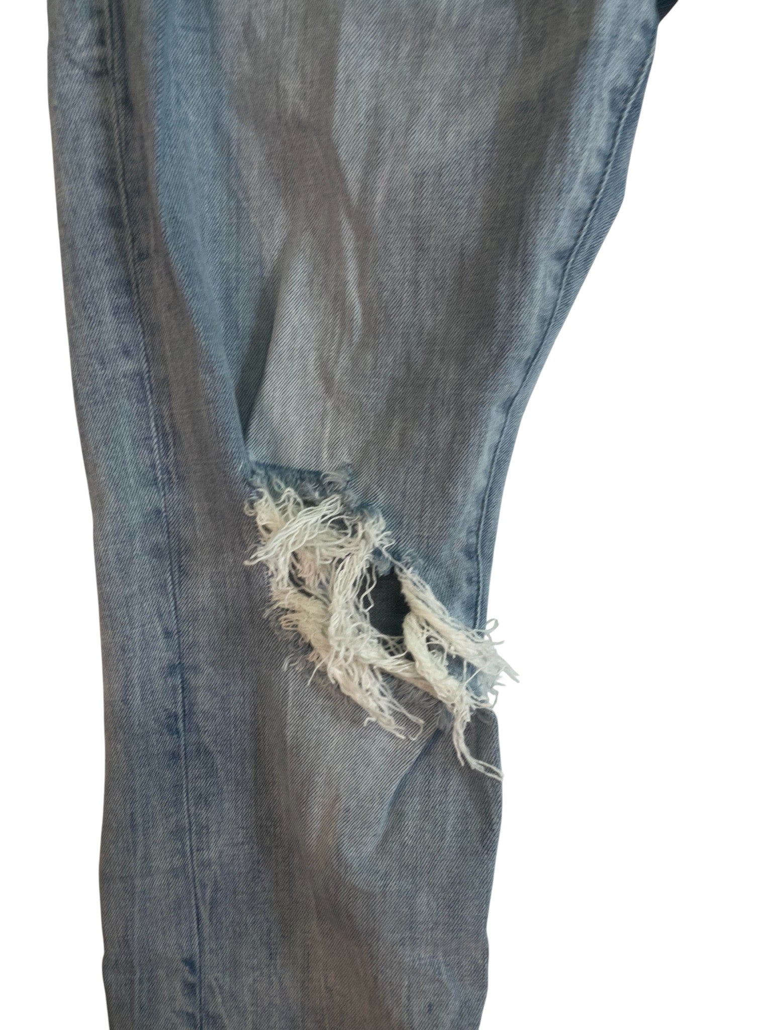 Purple Brand Light Wash Ripped Jeans