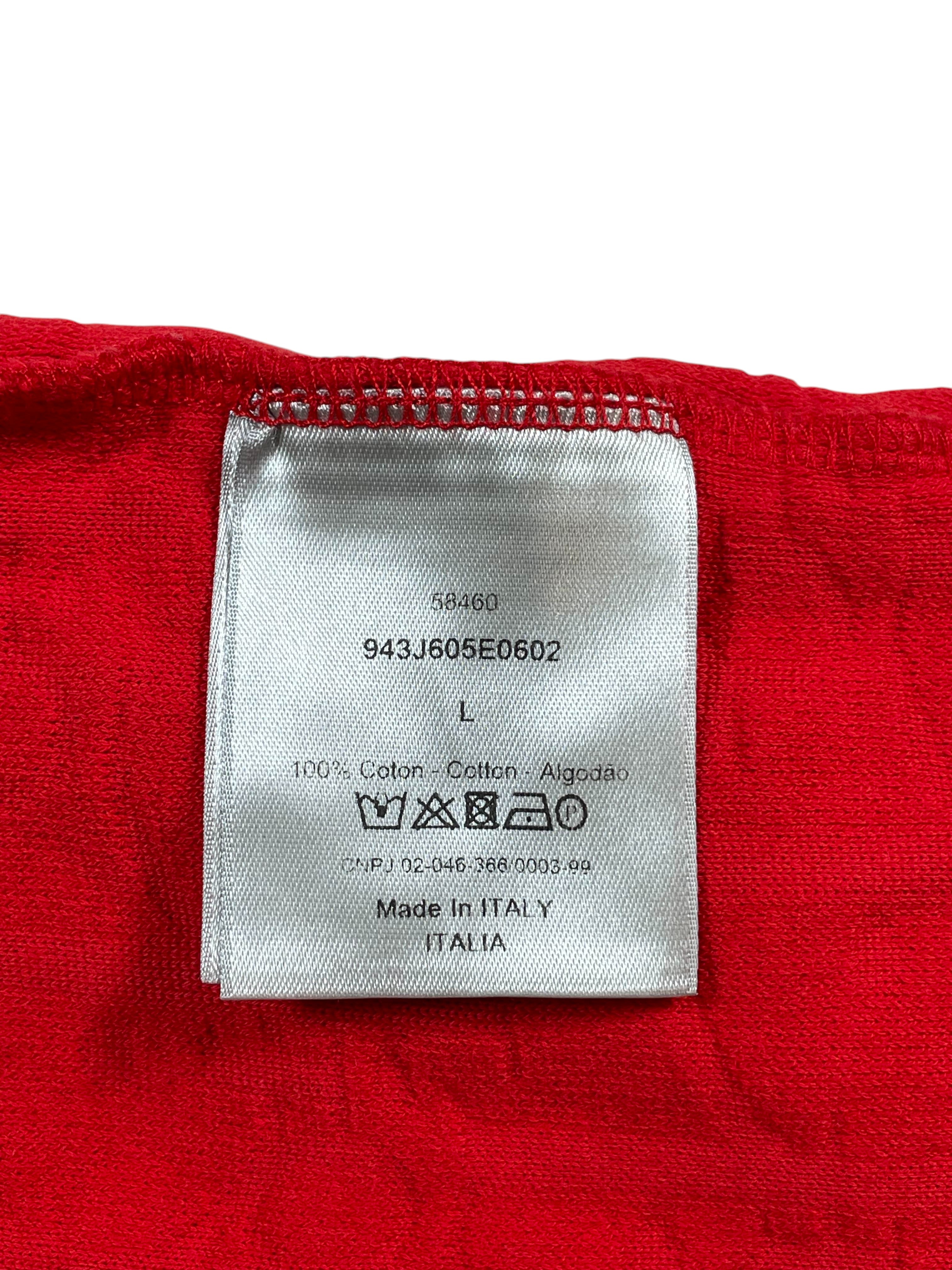 Dior Chest Logo Red Towel Tee