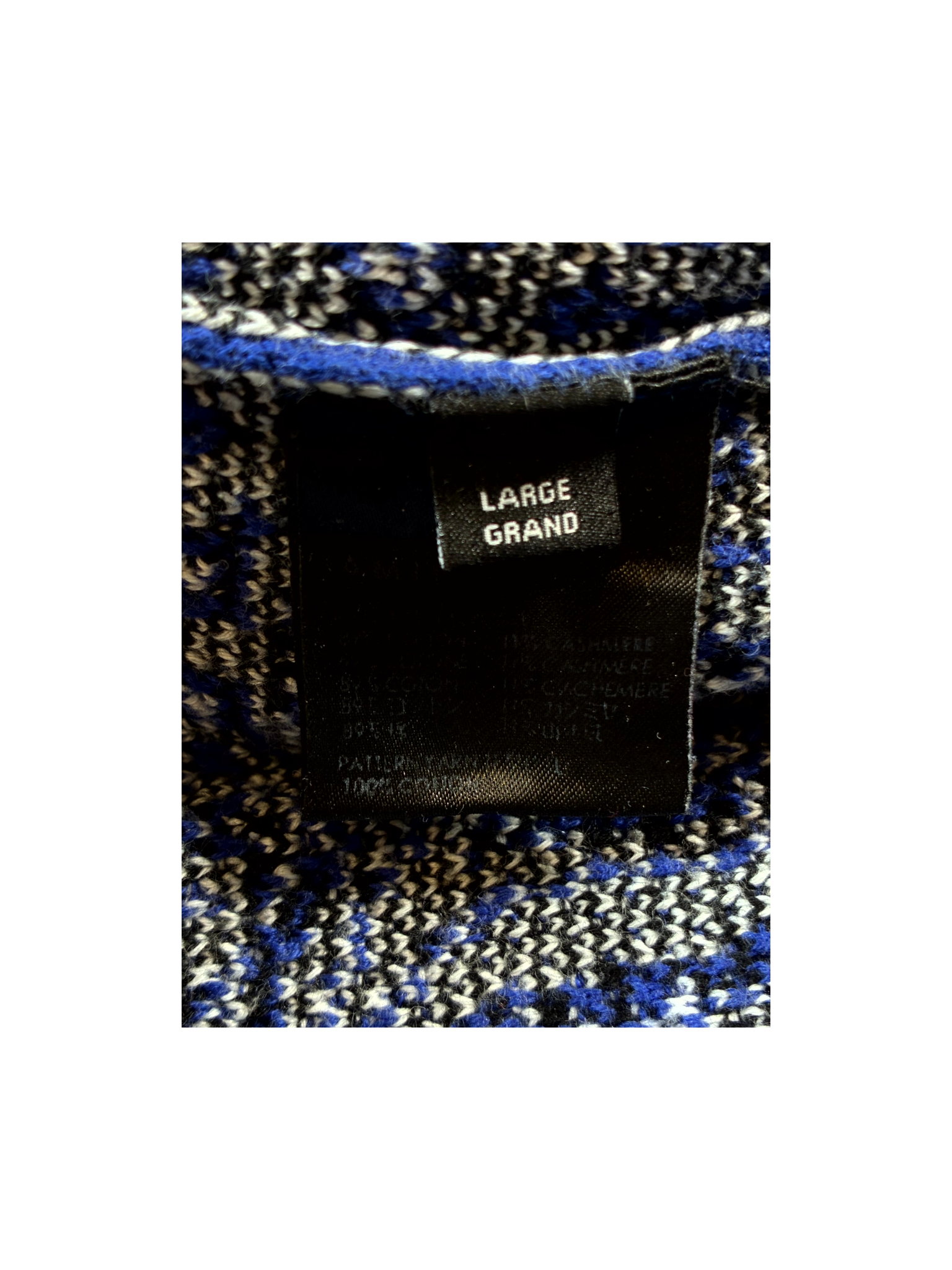 Amiri Knit Paisley Blue Hoodie