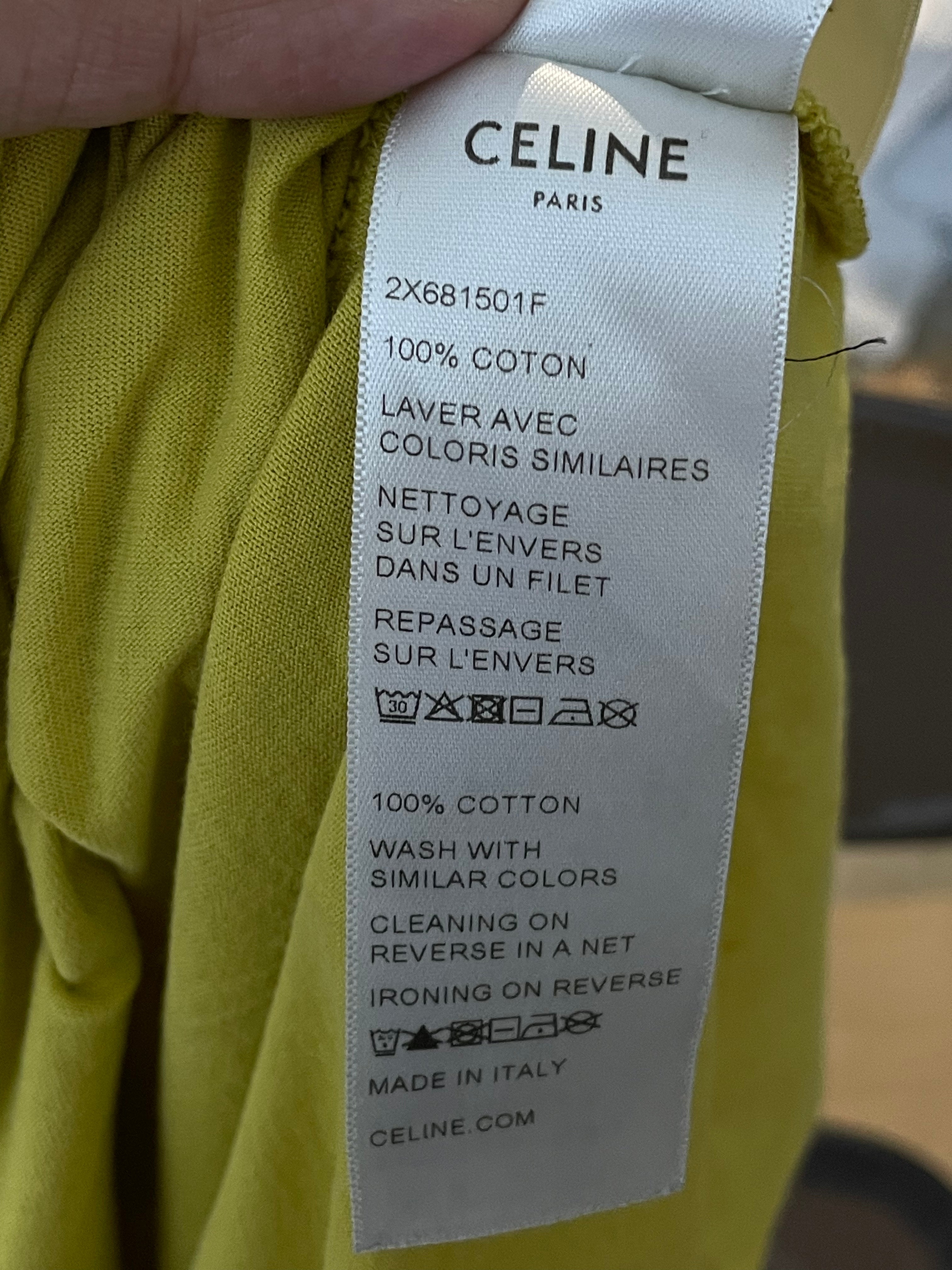 Celine Logo Black & Yellow Tee