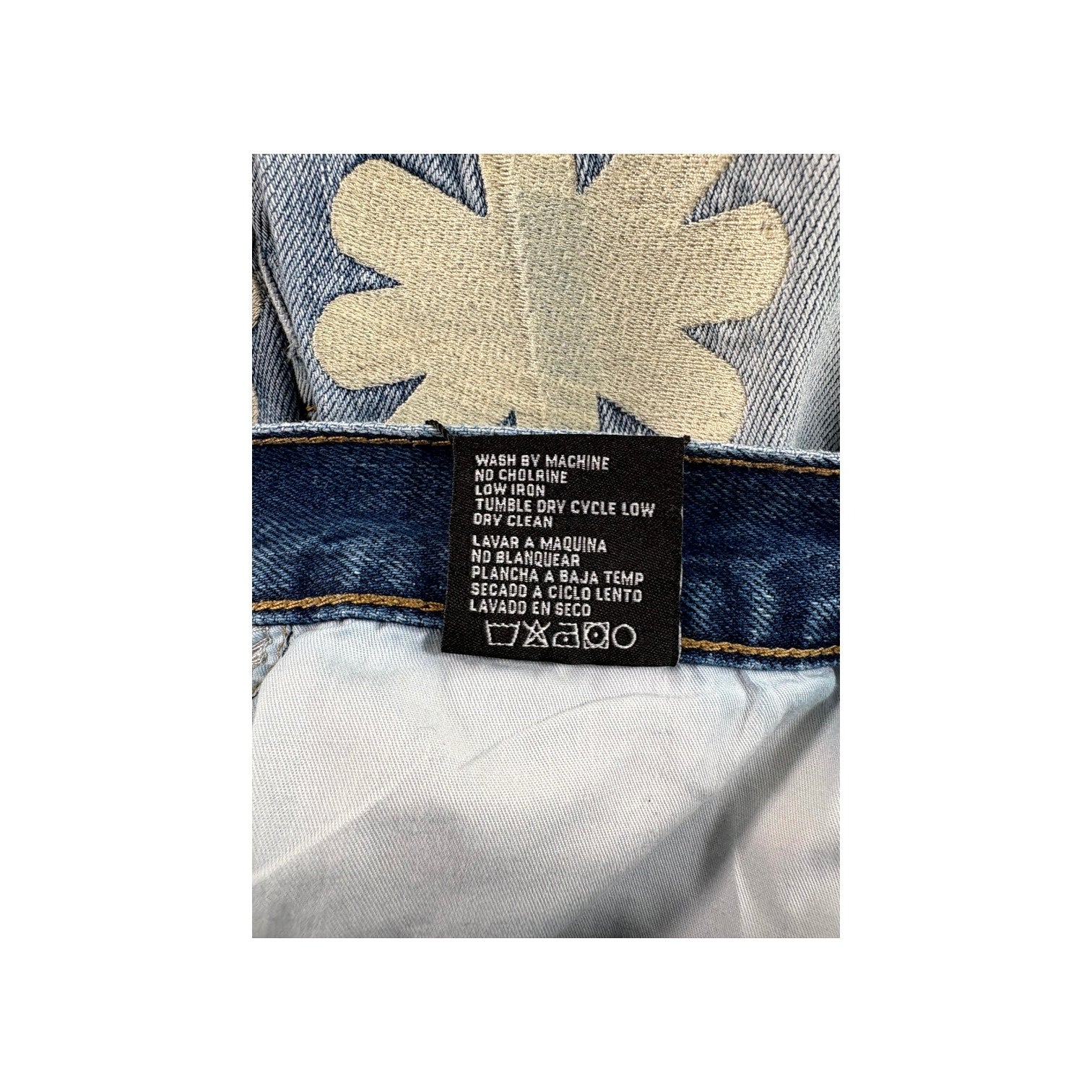 LOST SHDWS Blue & Cream Jeans
