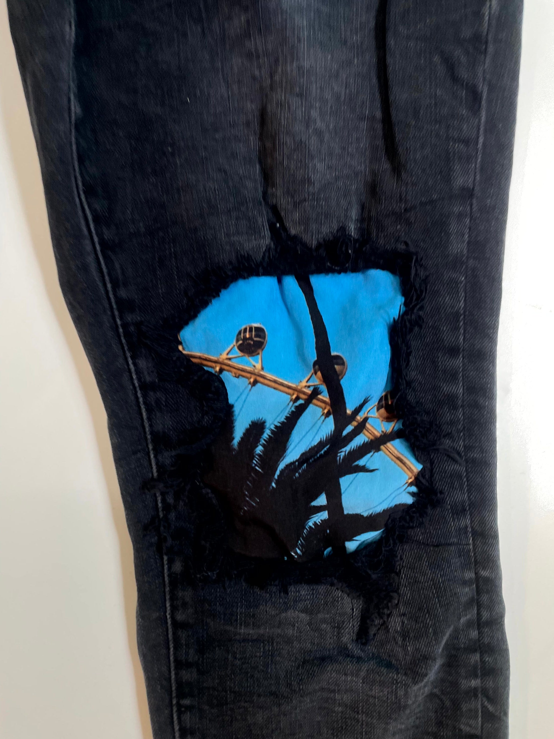 Purple Brand Patchwork Black Wash & Blue Jeans