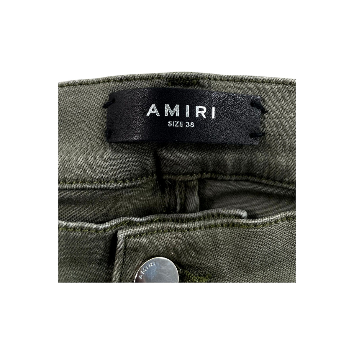 Amiri Patch Olive & Orange Jeans