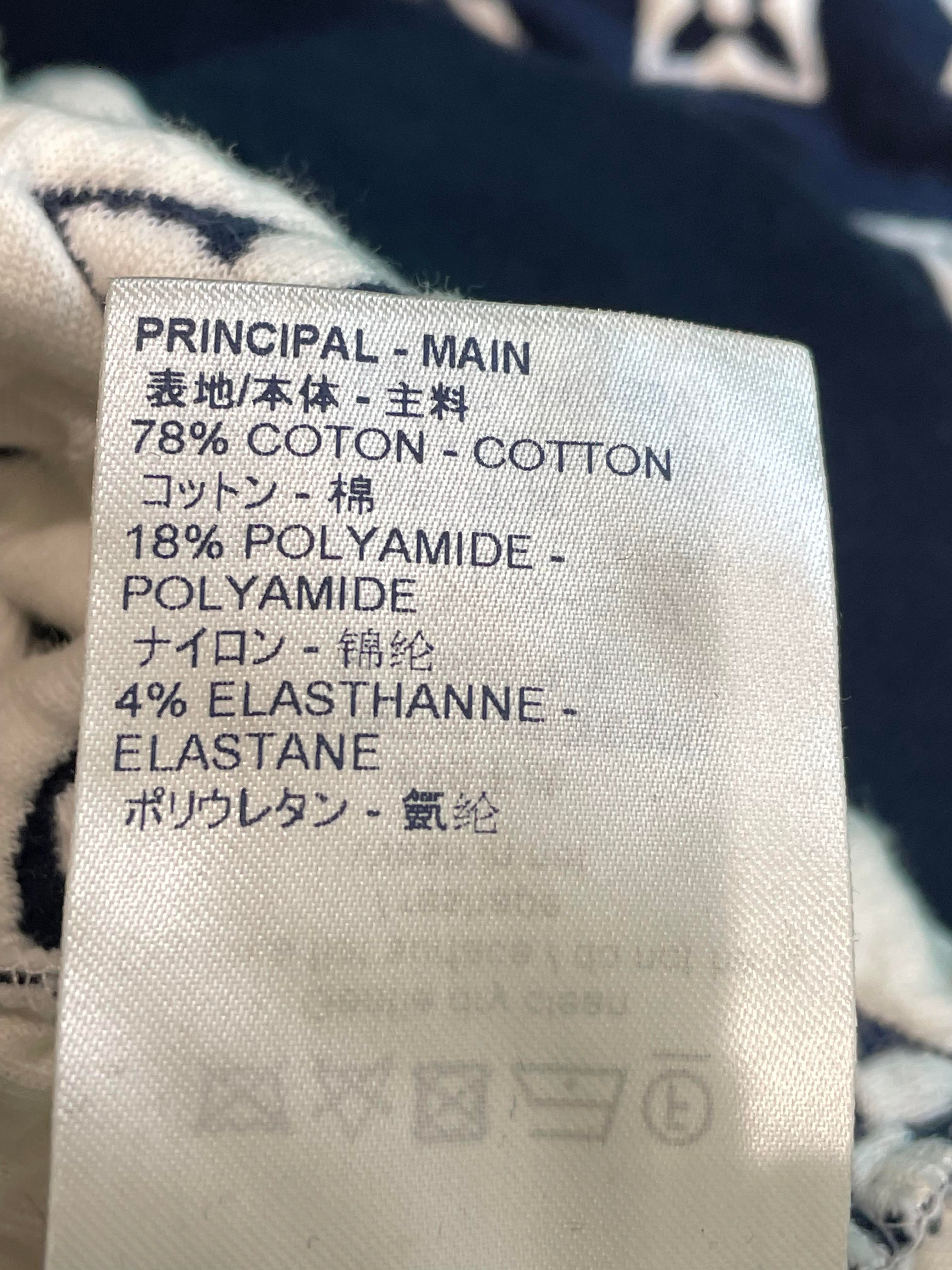 LV Blue White Monogram Sweater