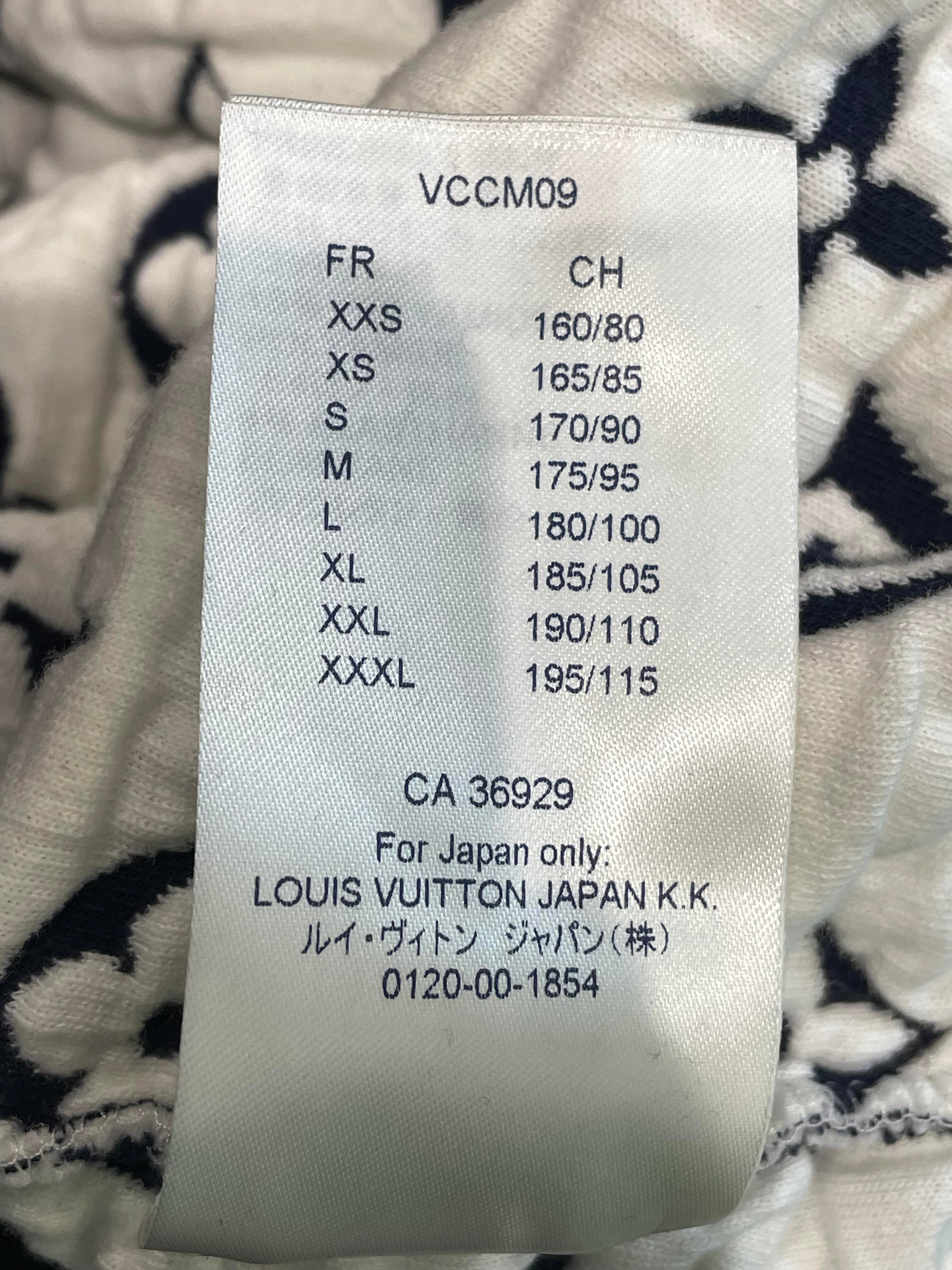 LV Blue White Monogram Sweater