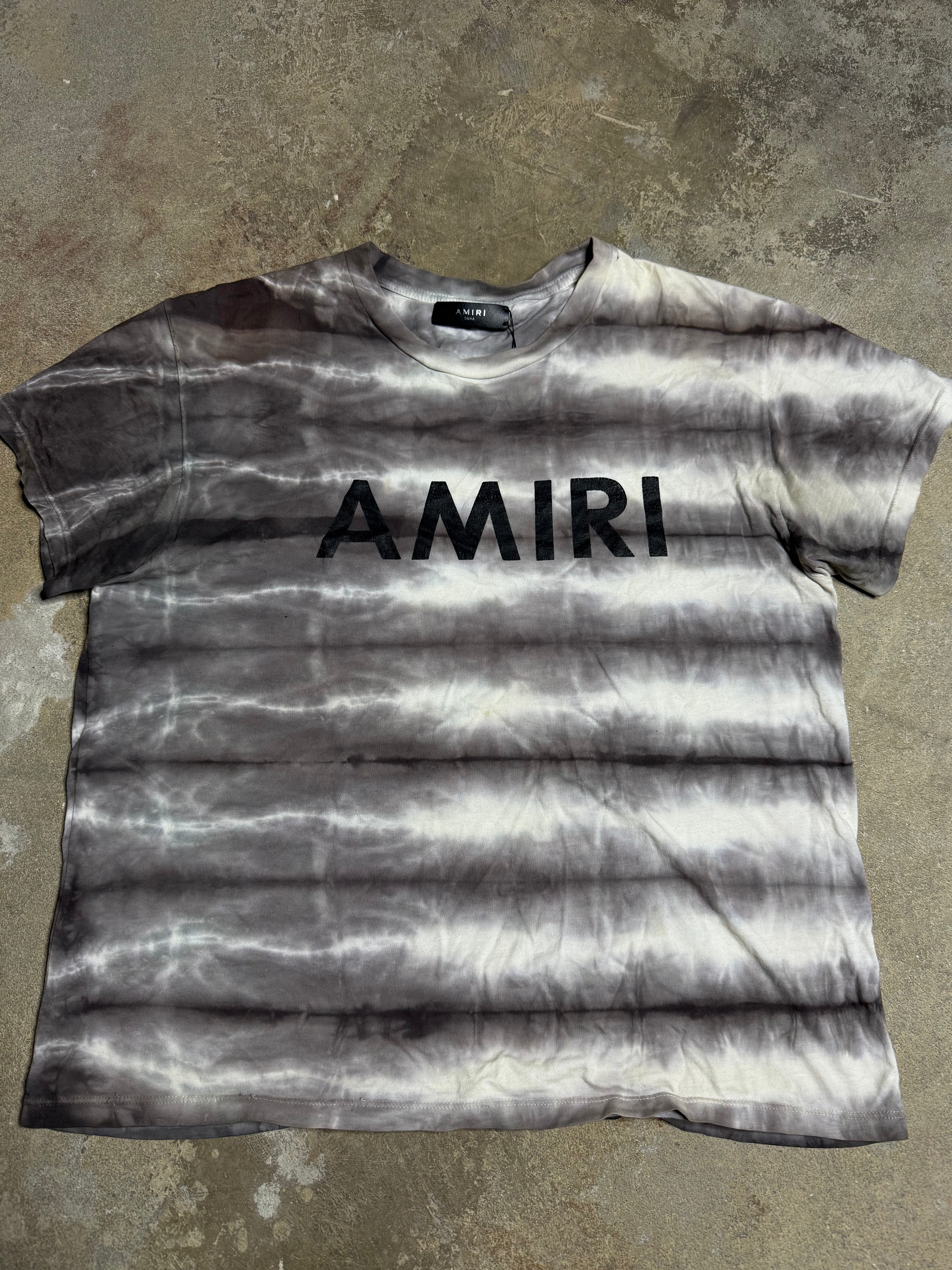 Amiri Chest Logo Tee Tie Dye Used Small