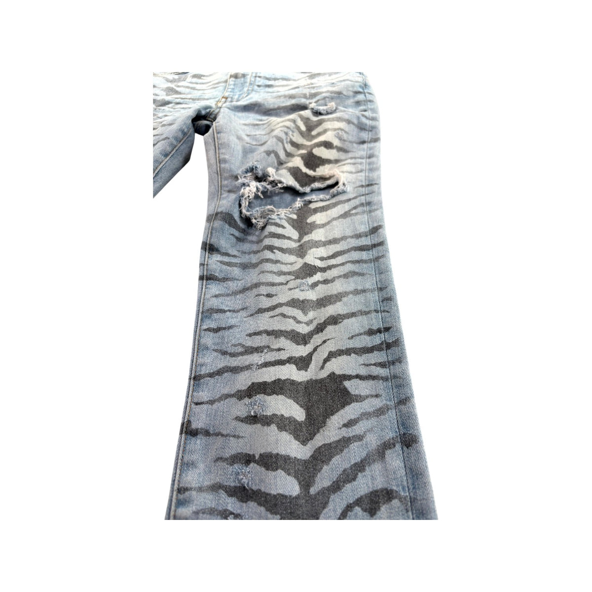 Amiri Cheetah Light Wash Jeans