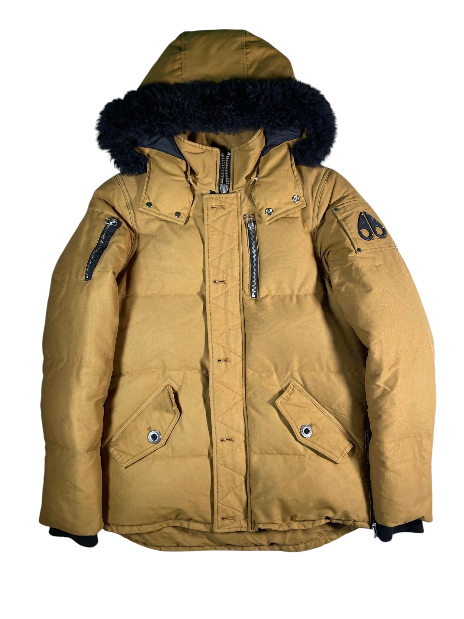 Moose Knuckles 3Q Mustard Parka Puffer Jacket