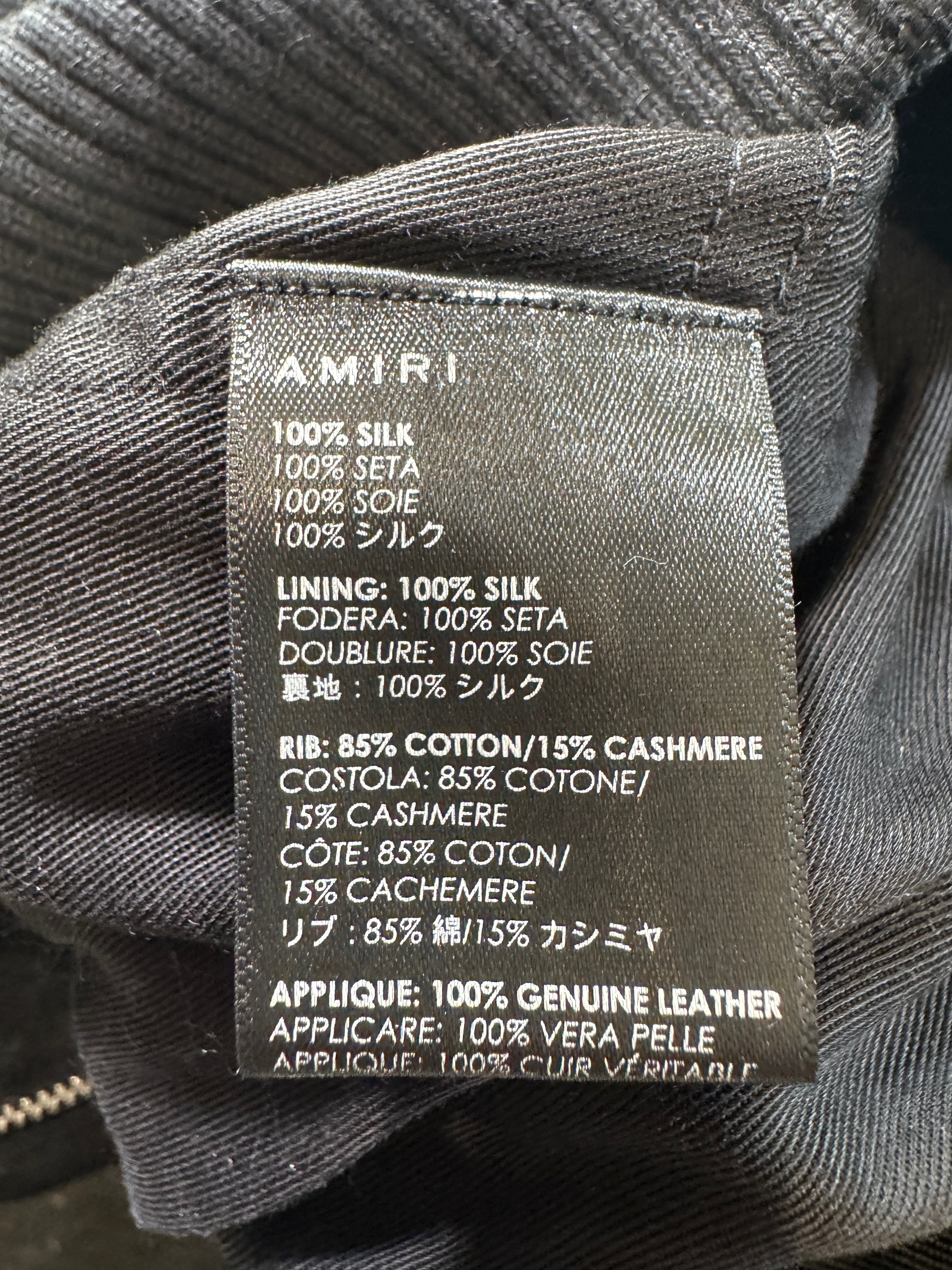 Amiri Multi Beverly Hills Black Varsity Jacket