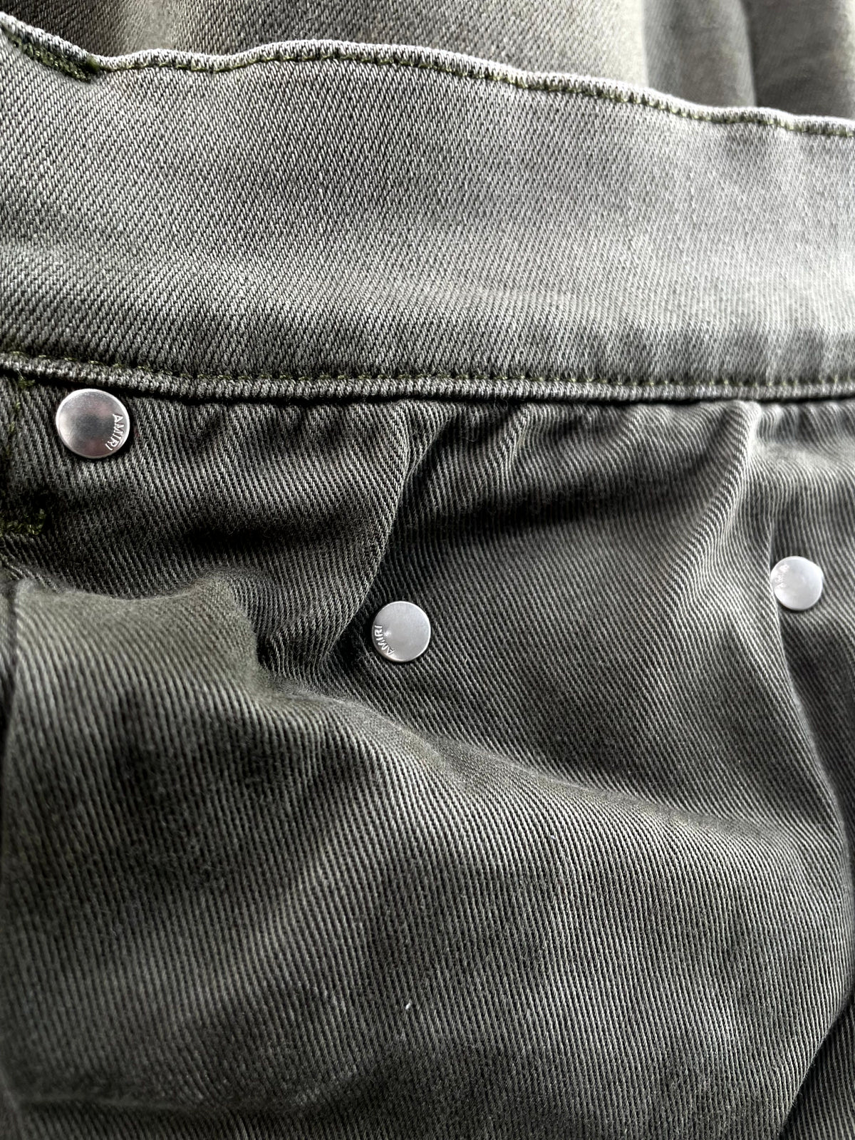 Amiri Patch Olive & Orange Jeans