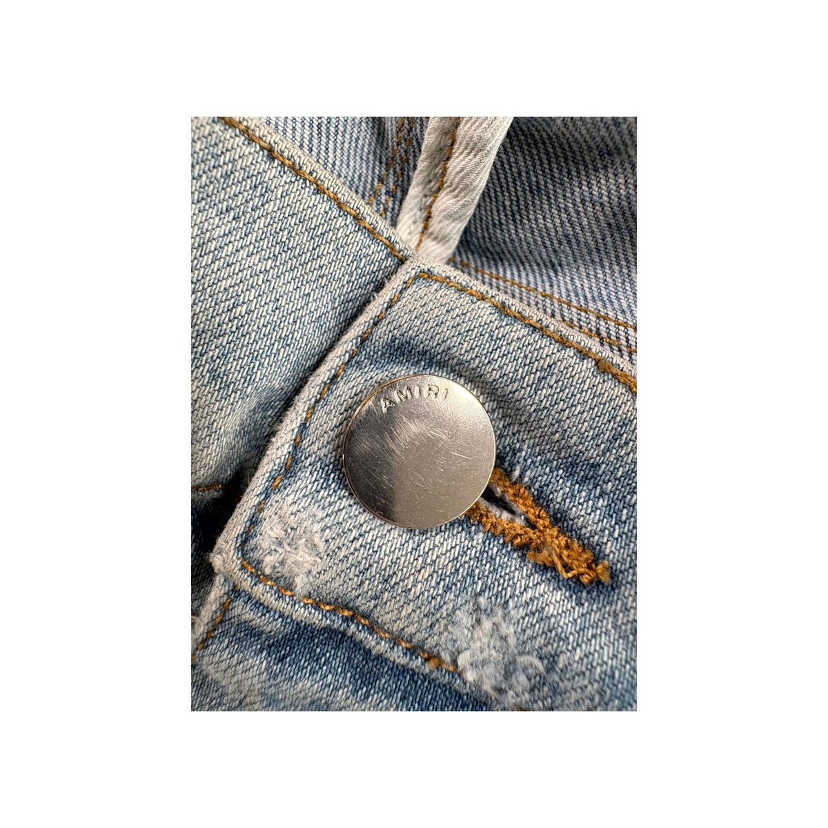 Amiri Cheetah Light Wash Jeans