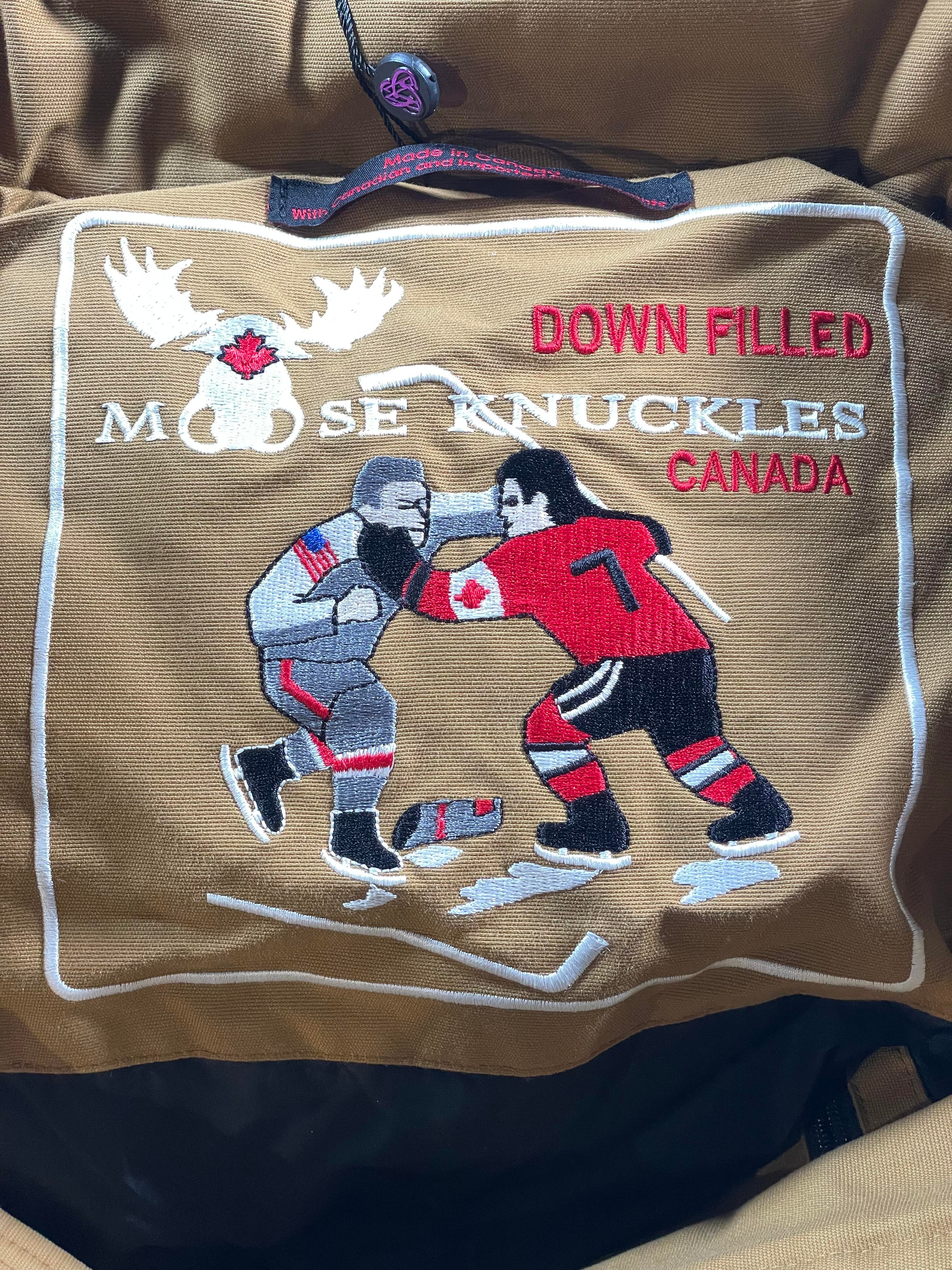 Moose Knuckles 3Q Mustard Parka Puffer Jacket