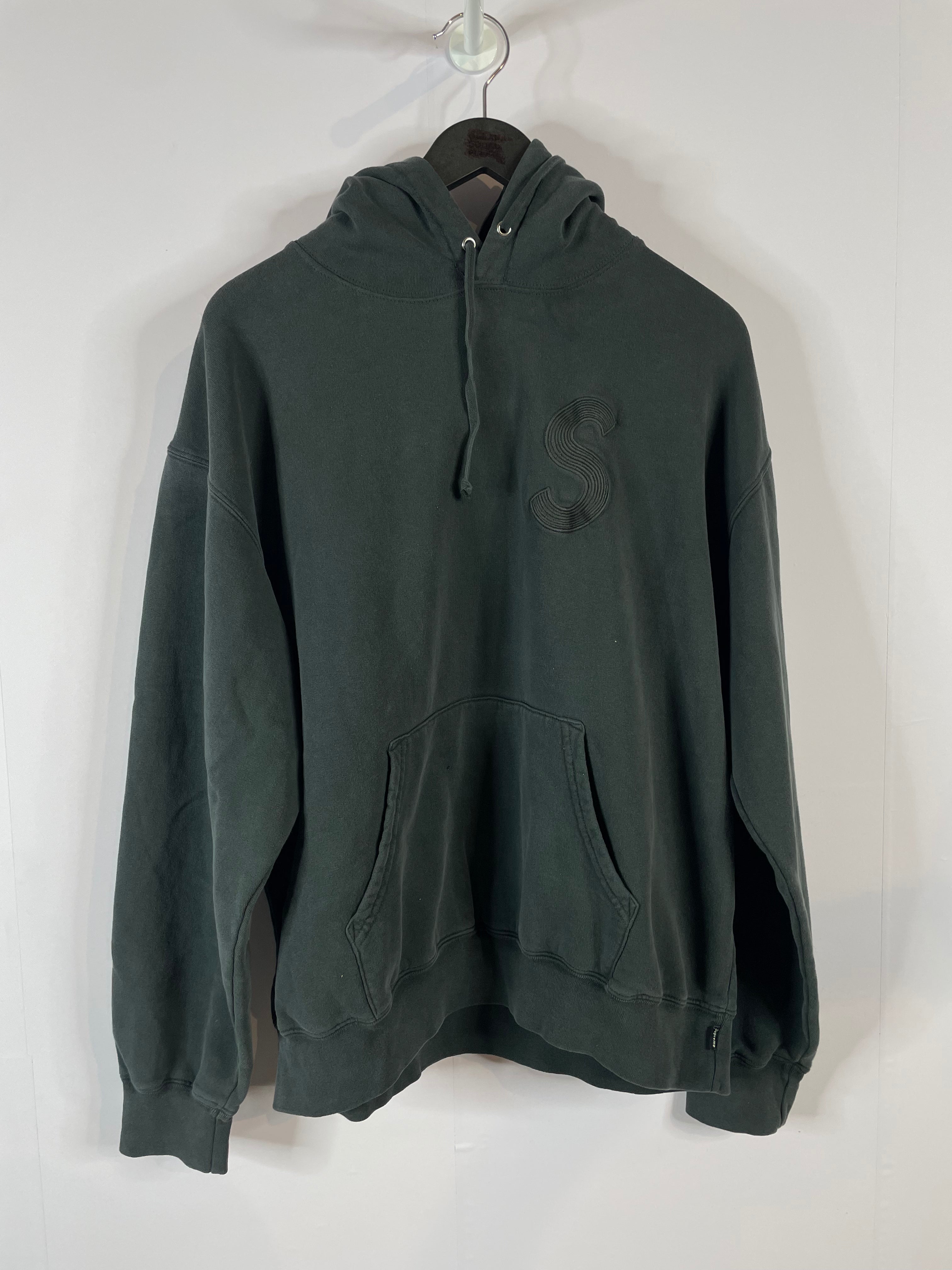 Supreme Hoodie Black Black S Logo New Large