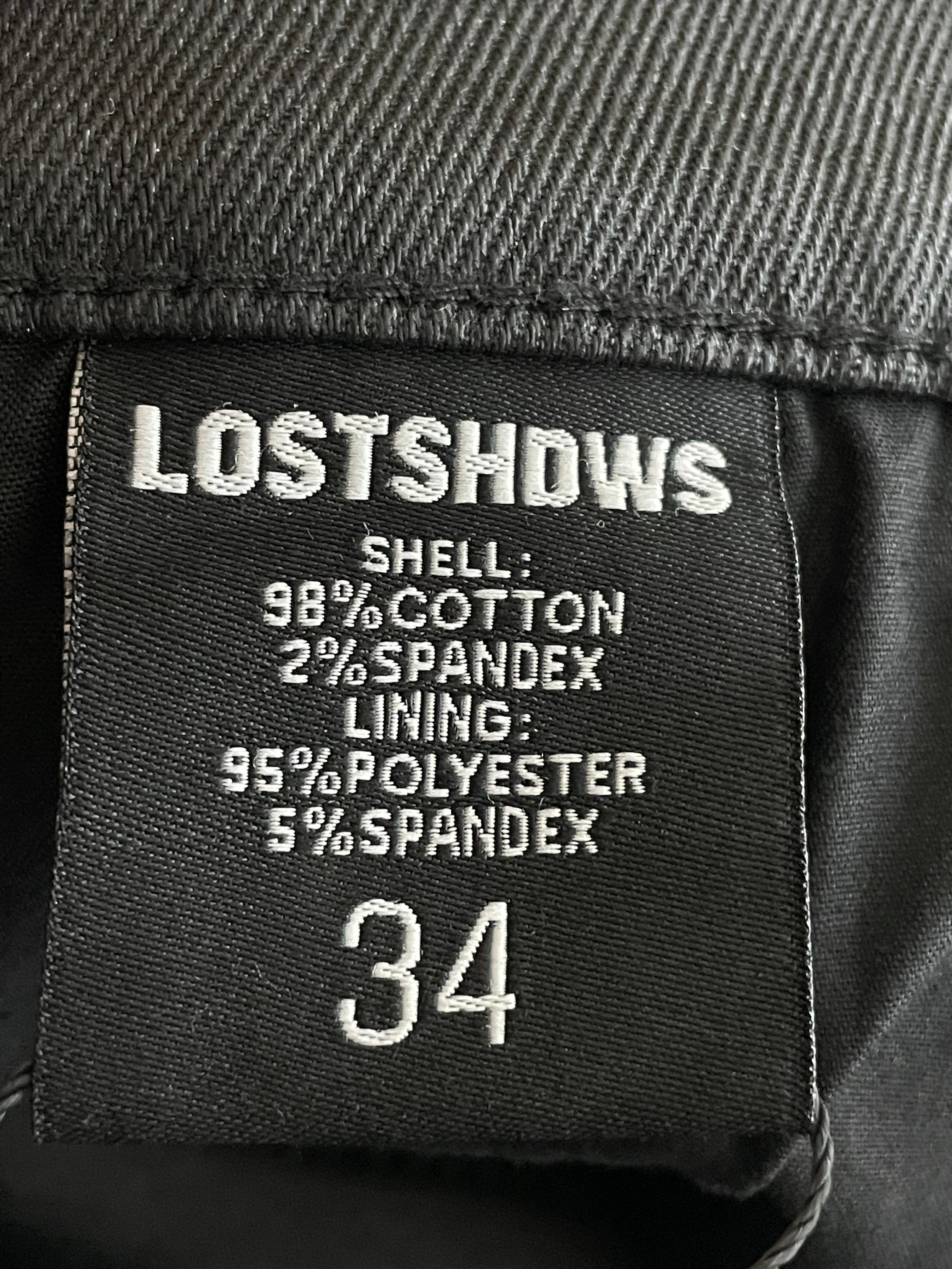 LOSTSHDWS Orange & Black Wax Jeans