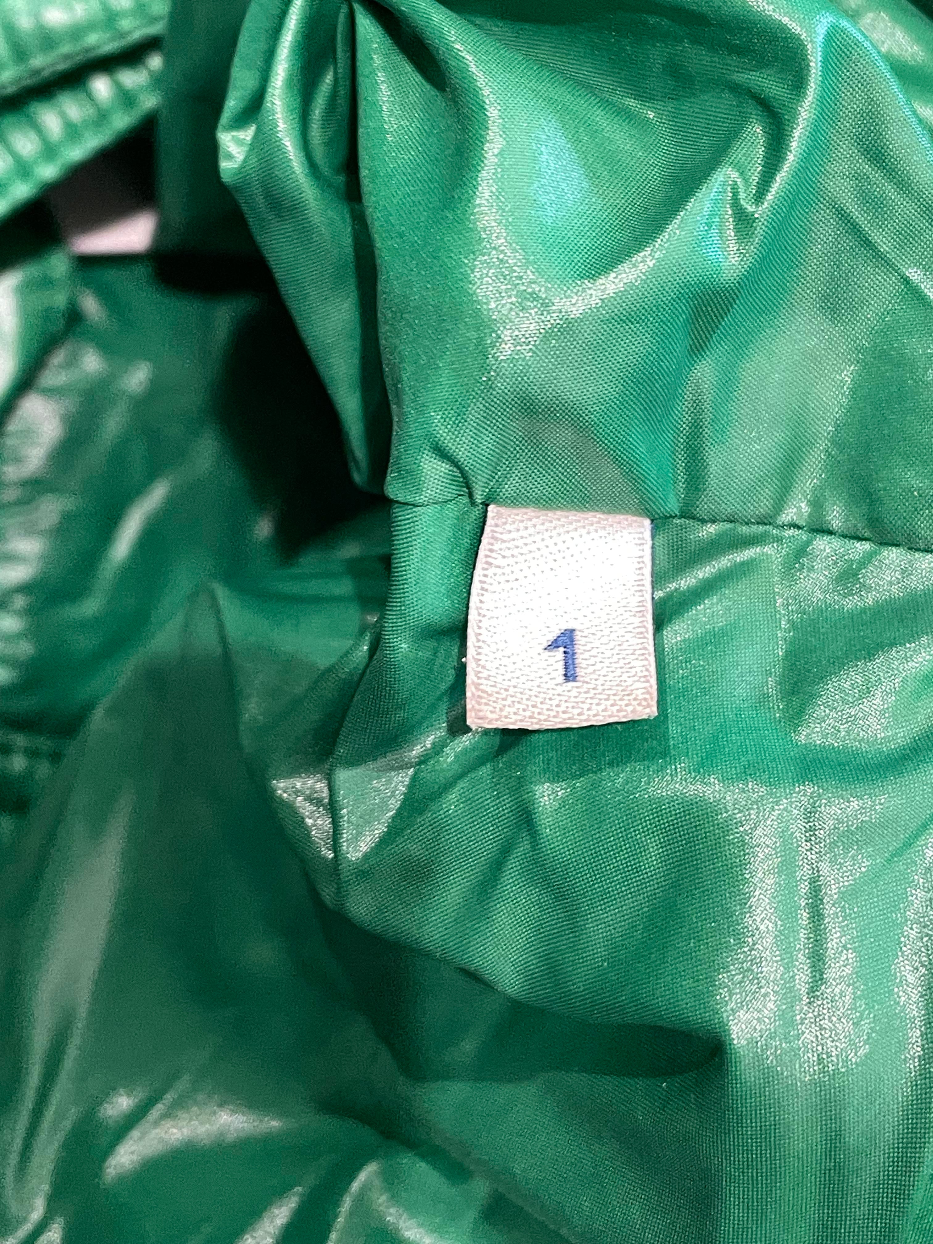 Moncler Dervaux Giubbotto Blue & Green Puffer Coat